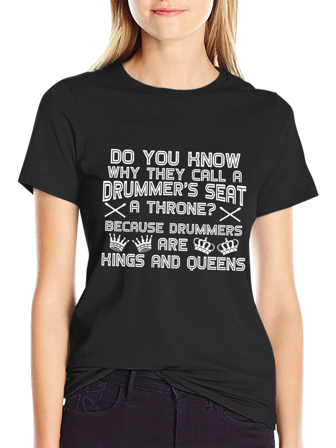 Drummer Throne T-Shirt - Kings & Queens Tee