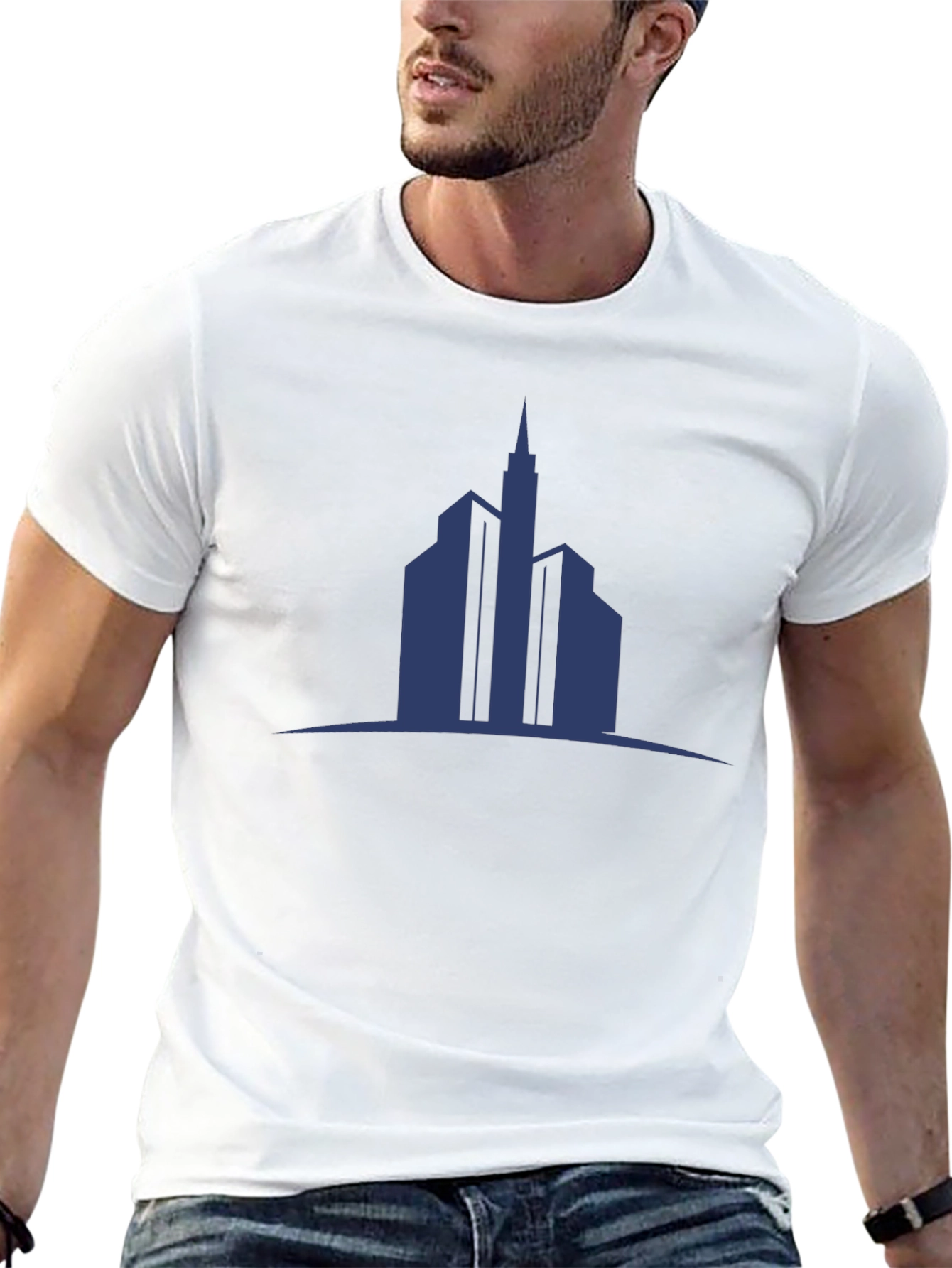 Cityscape Graphic T-Shirt - Modern Urban Design