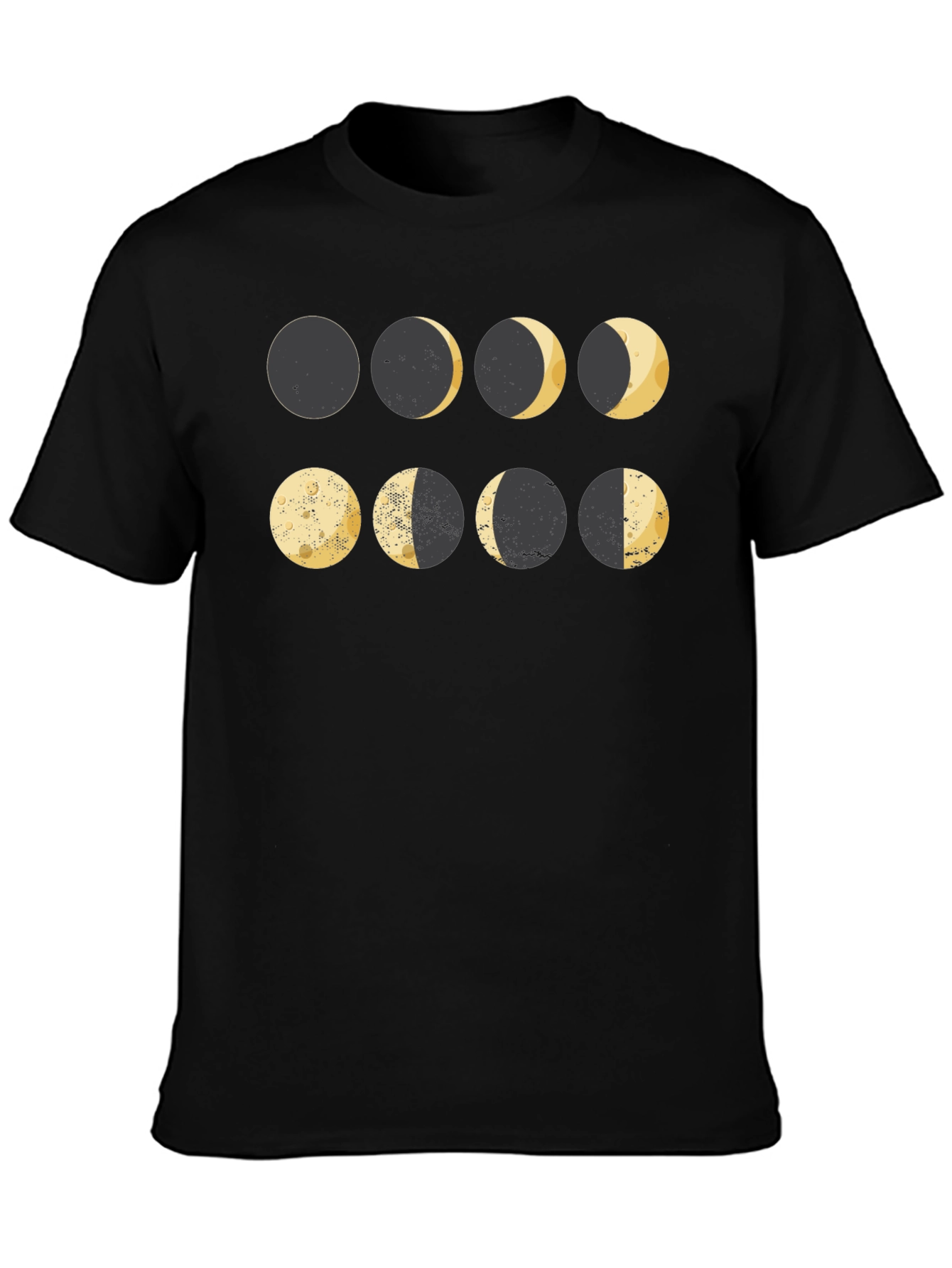 Lunar Phase Graphic T-Shirt - Astronomy Inspired Tee