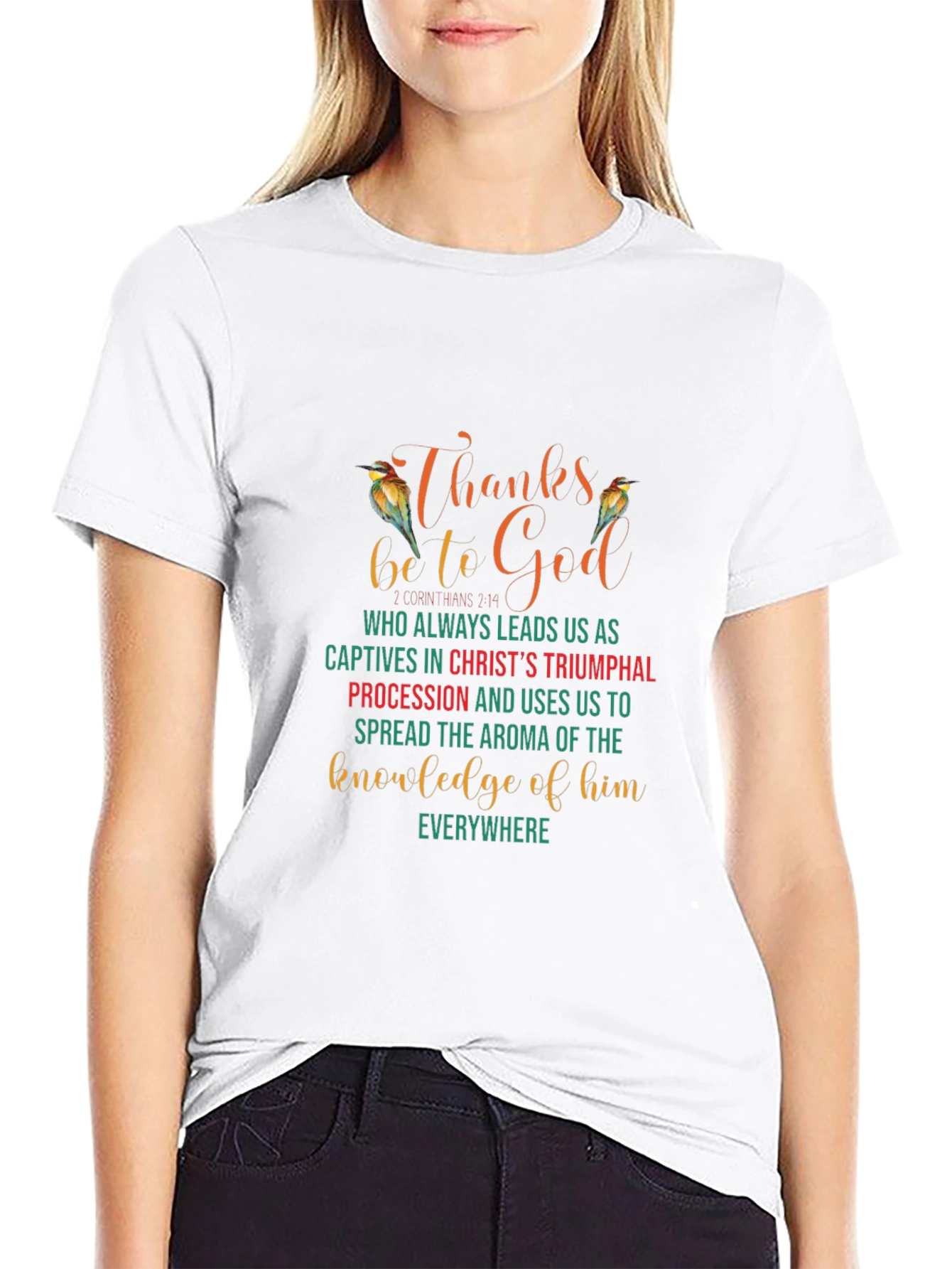 Thanks Be To God Christian Graphic Tee