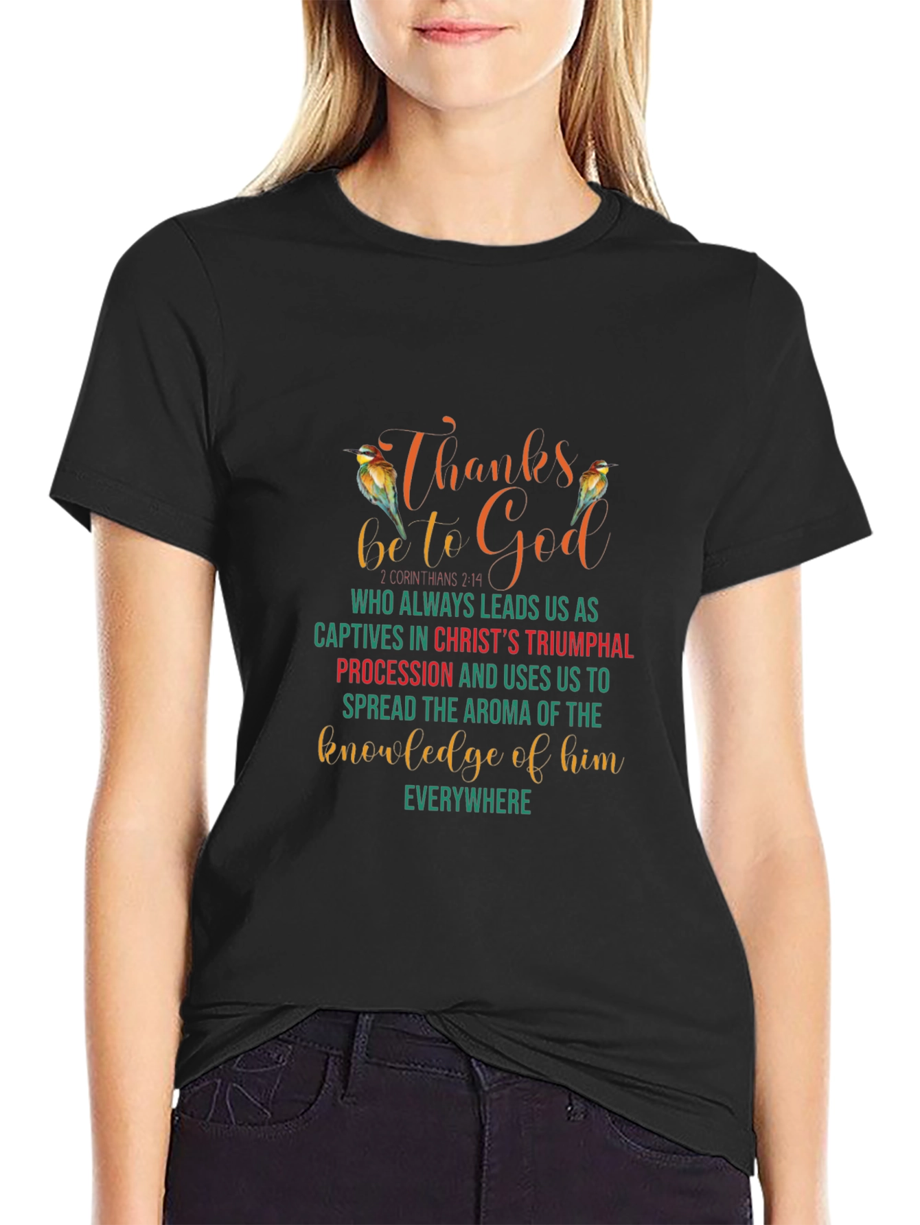 Thanks Be To God Christian Graphic Tee