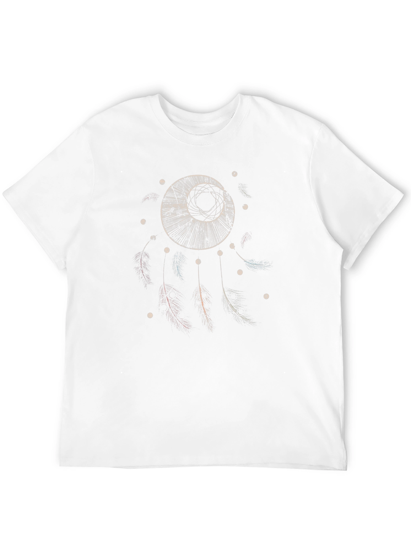 Dreamcatcher Graphic Tee - Mens Black Cotton Shirt