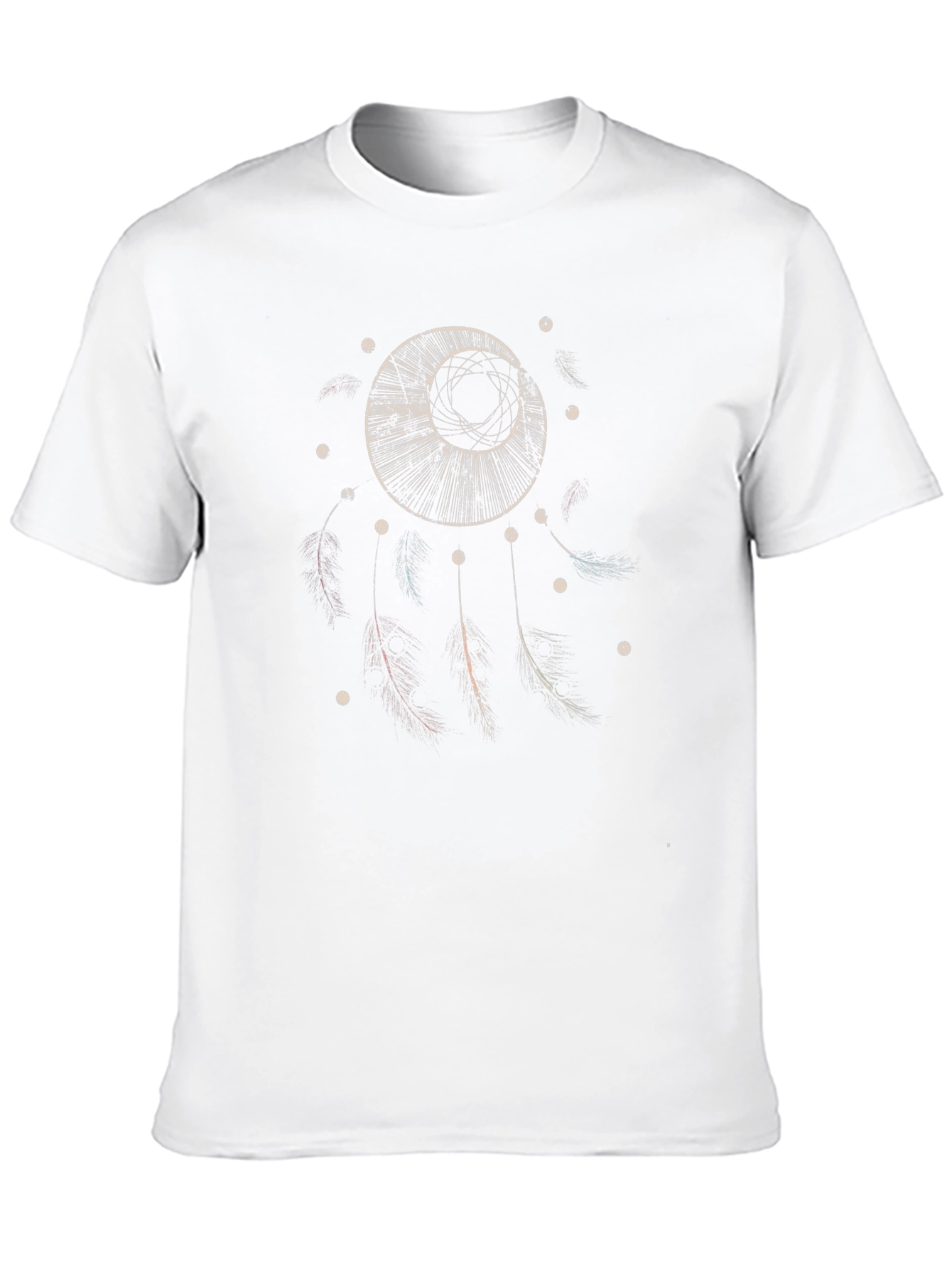 Dreamcatcher Graphic Tee - Mens Black Cotton Shirt