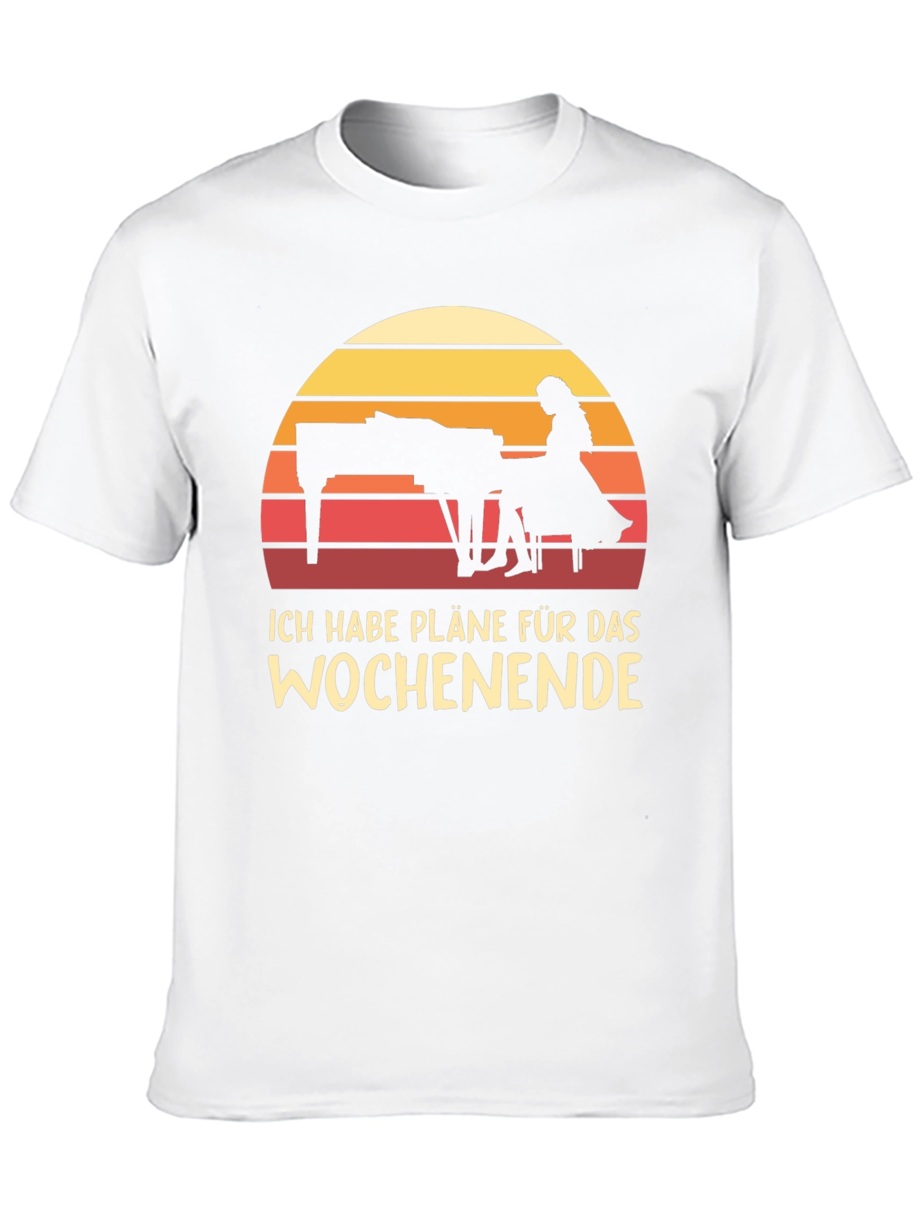 Piano Weekend Plans T-Shirt - Music Lover Tee