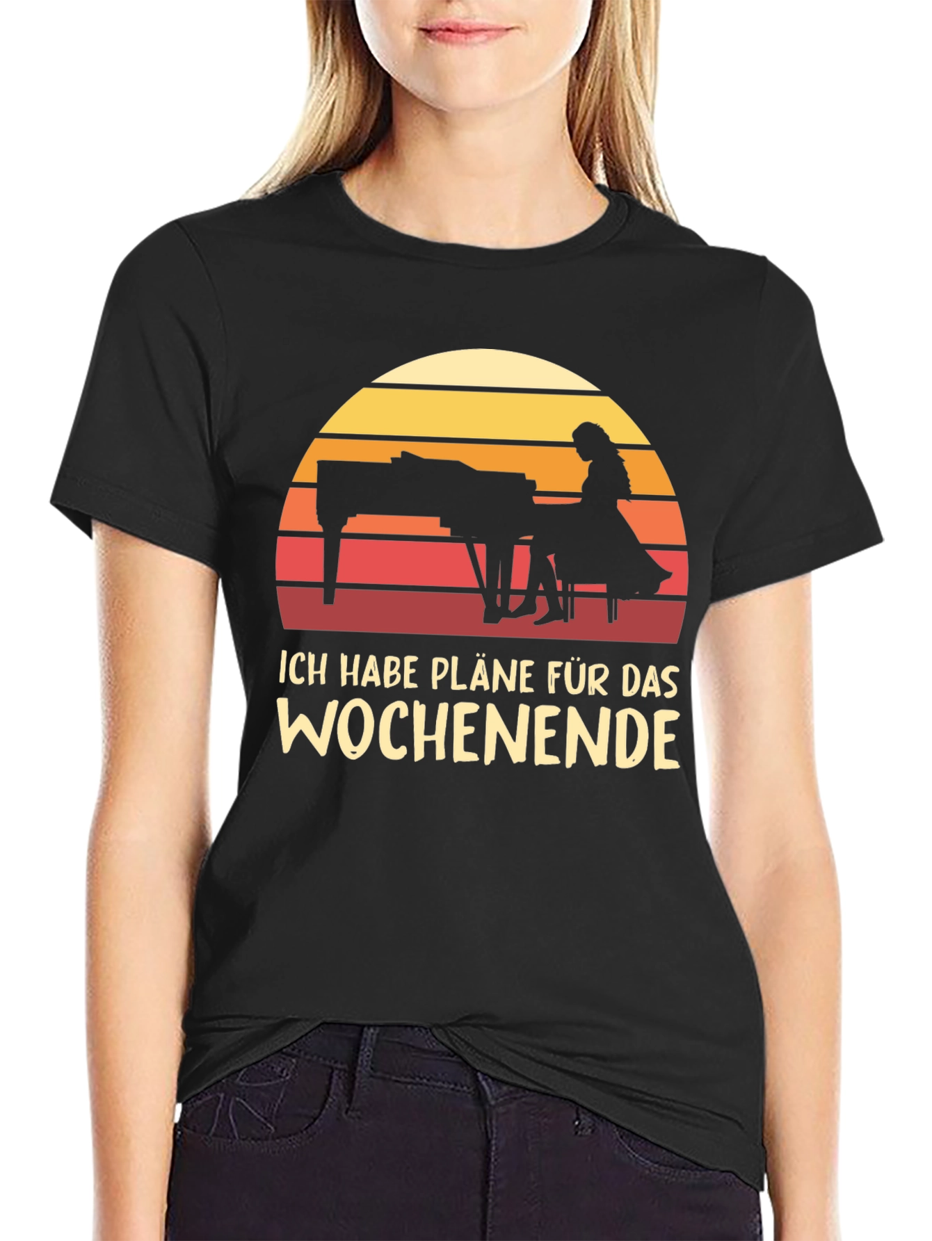 Piano Weekend Plans T-Shirt - Music Lover Tee