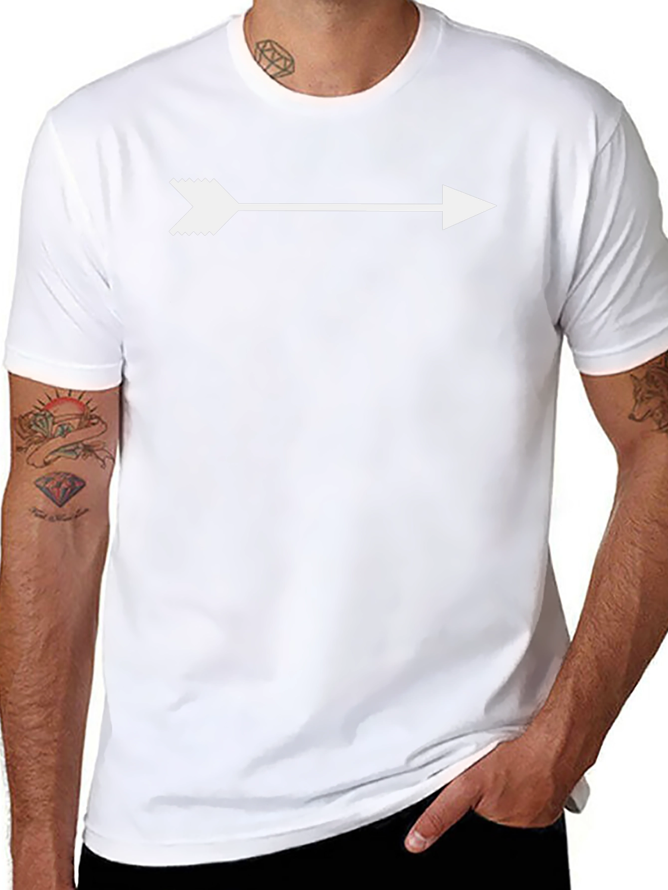 Arrow Graphic T-Shirt - Mens Casual Tee