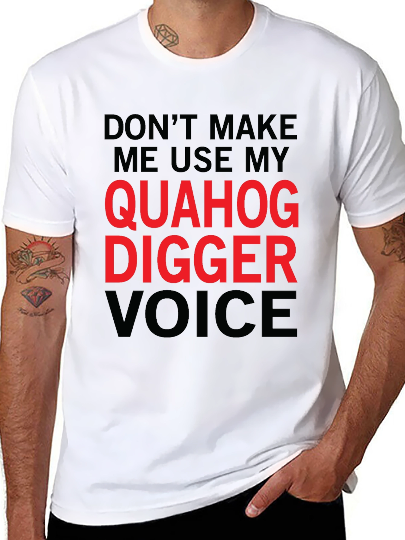 Quahog Digger Voice Graphic T-Shirt