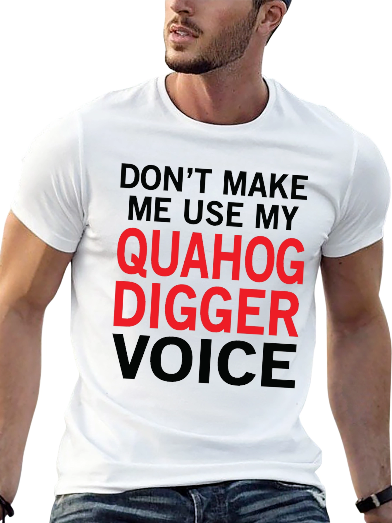 Quahog Digger Voice Graphic T-Shirt