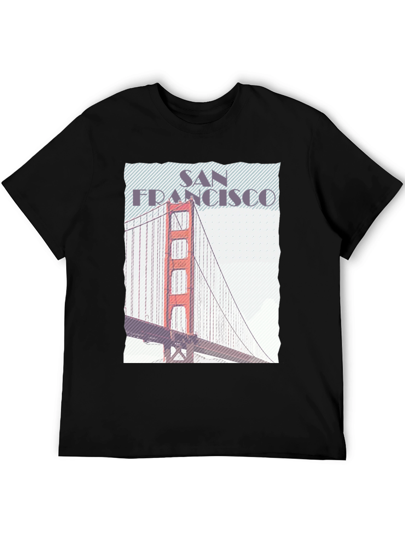 San Francisco Bridge Graphic Tee - Black