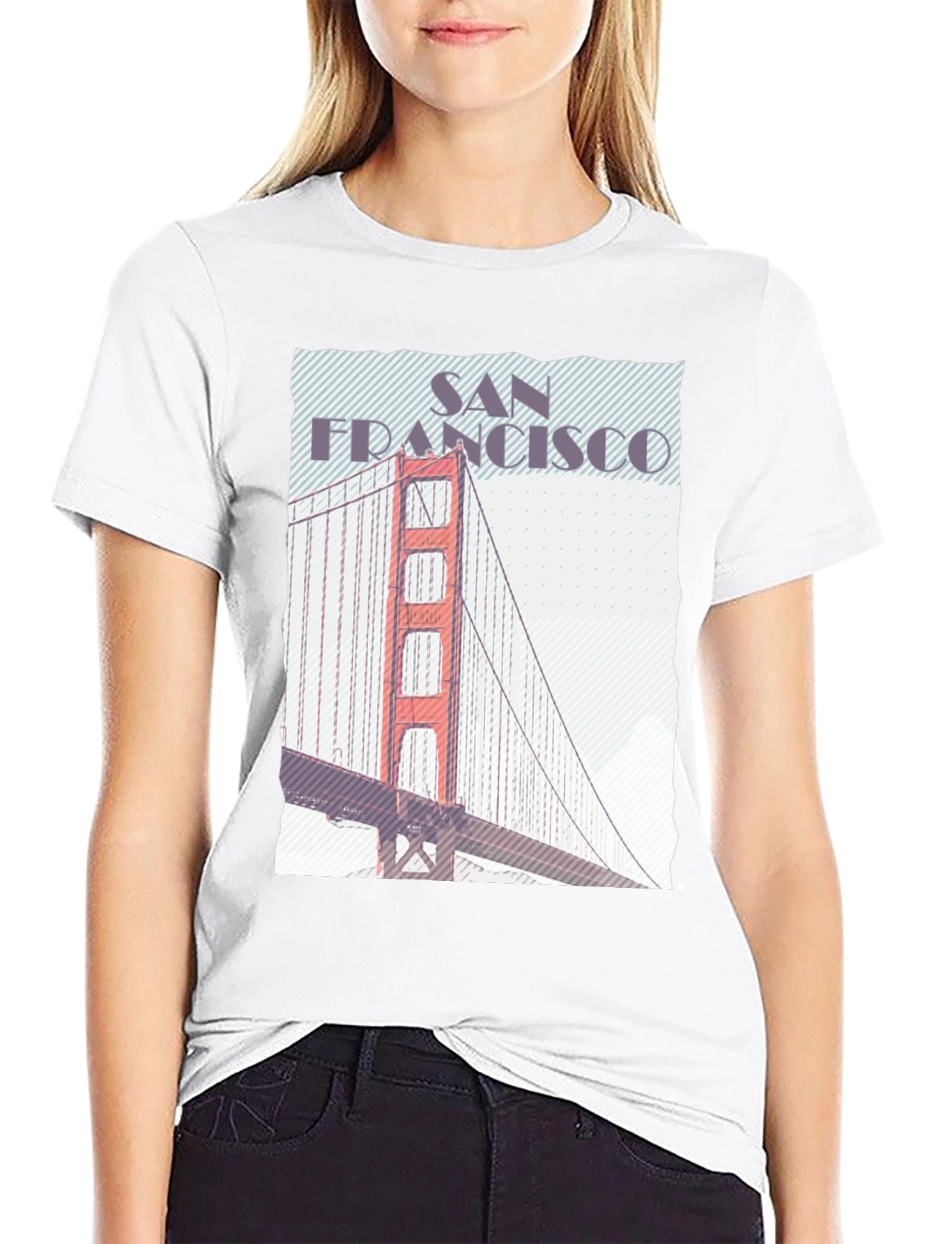 San Francisco Bridge Graphic Tee - Black