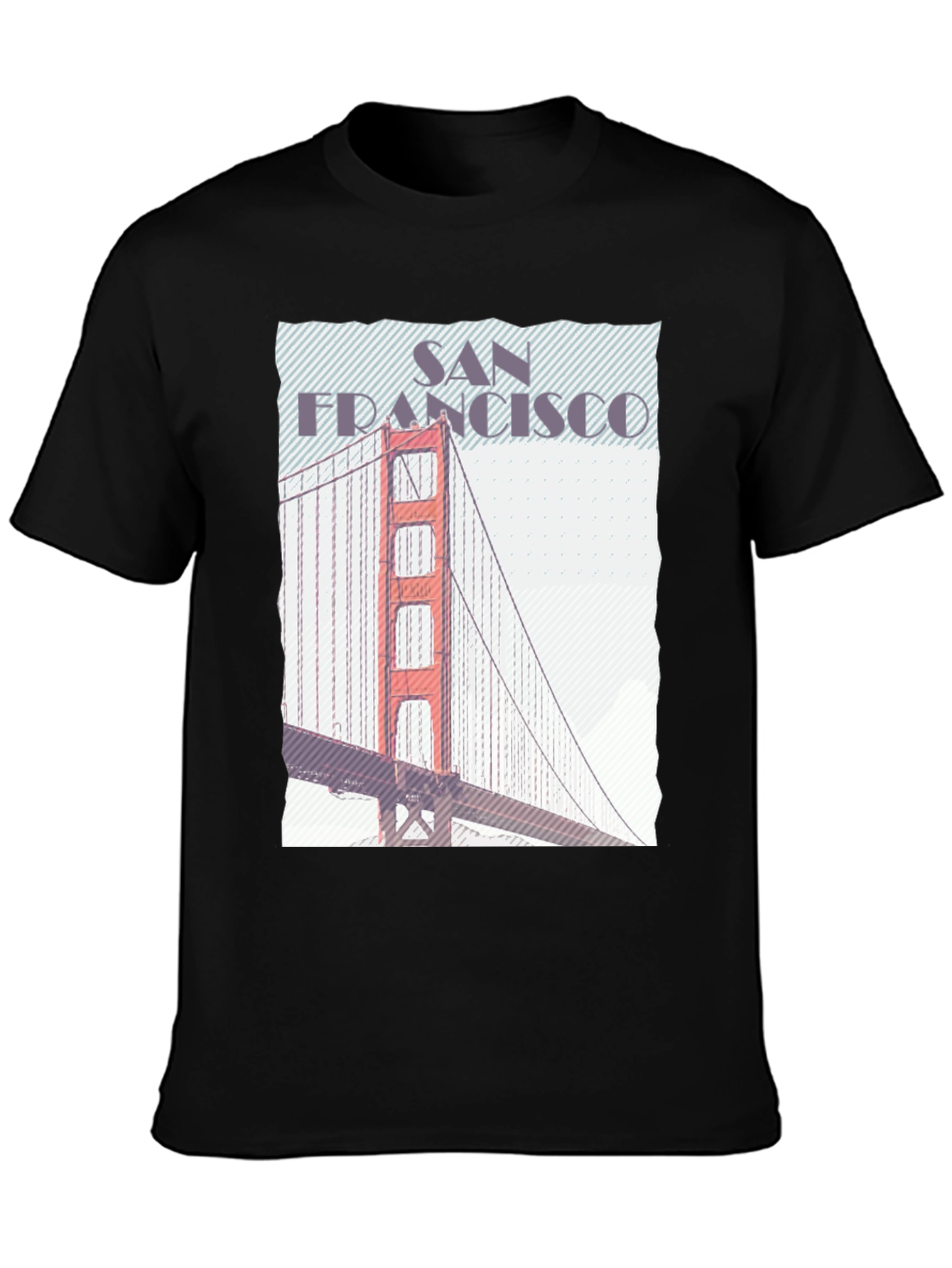 San Francisco Bridge Graphic Tee - Black
