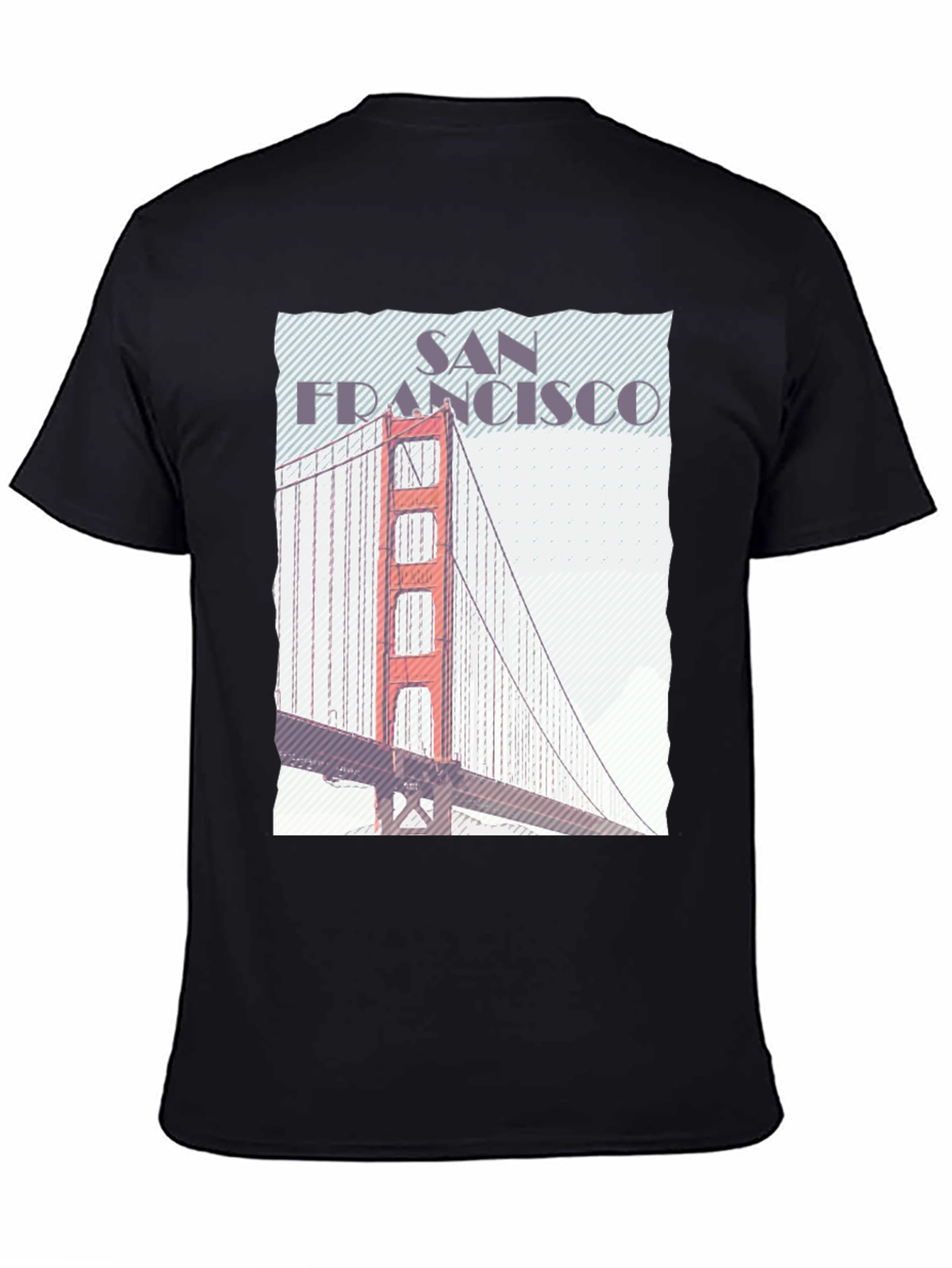 San Francisco Bridge Graphic Tee - Black