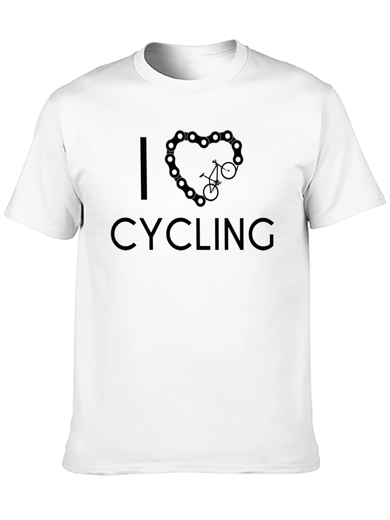 I Heart Cycling Black T-Shirt