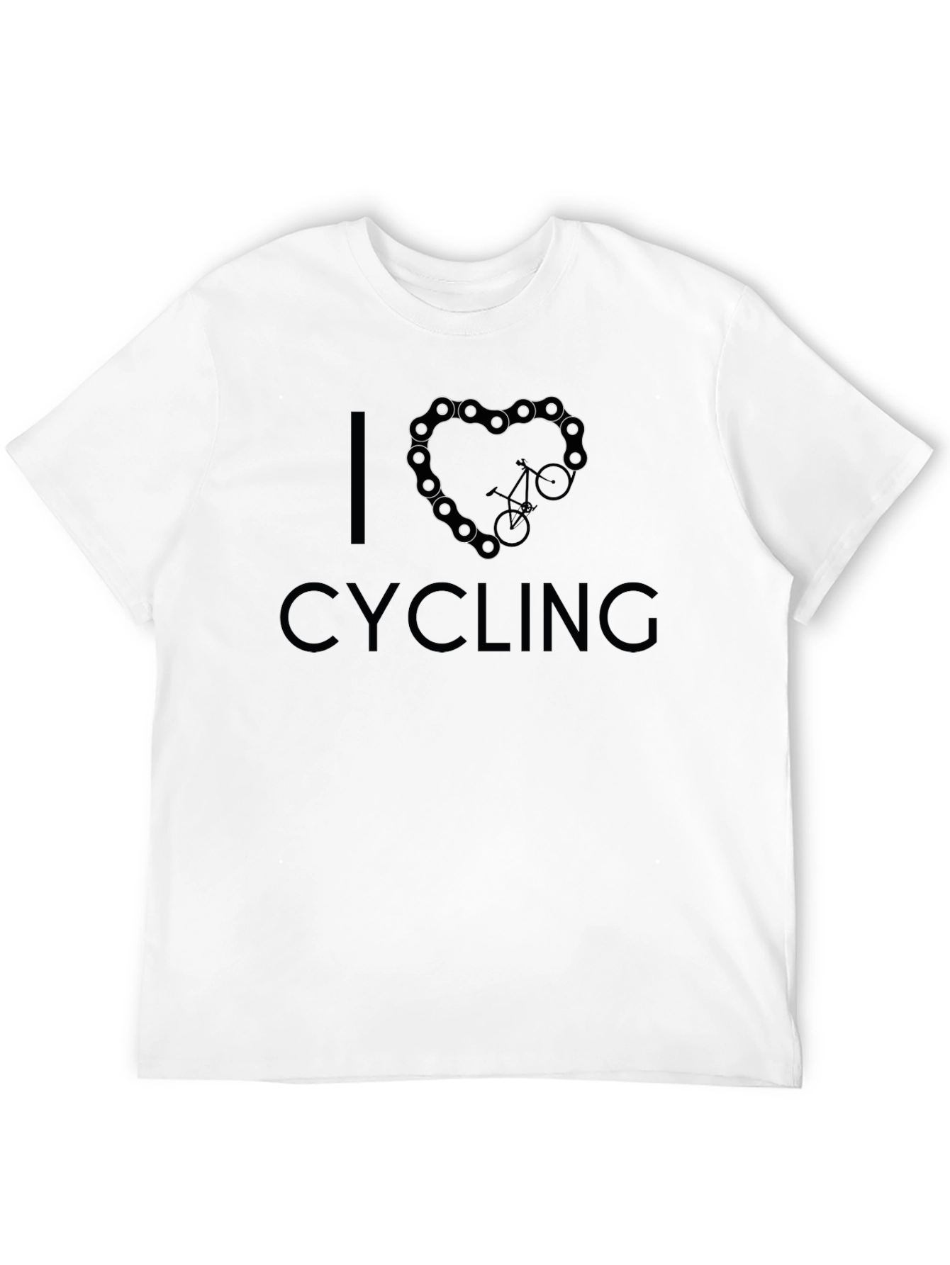 I Heart Cycling Black T-Shirt