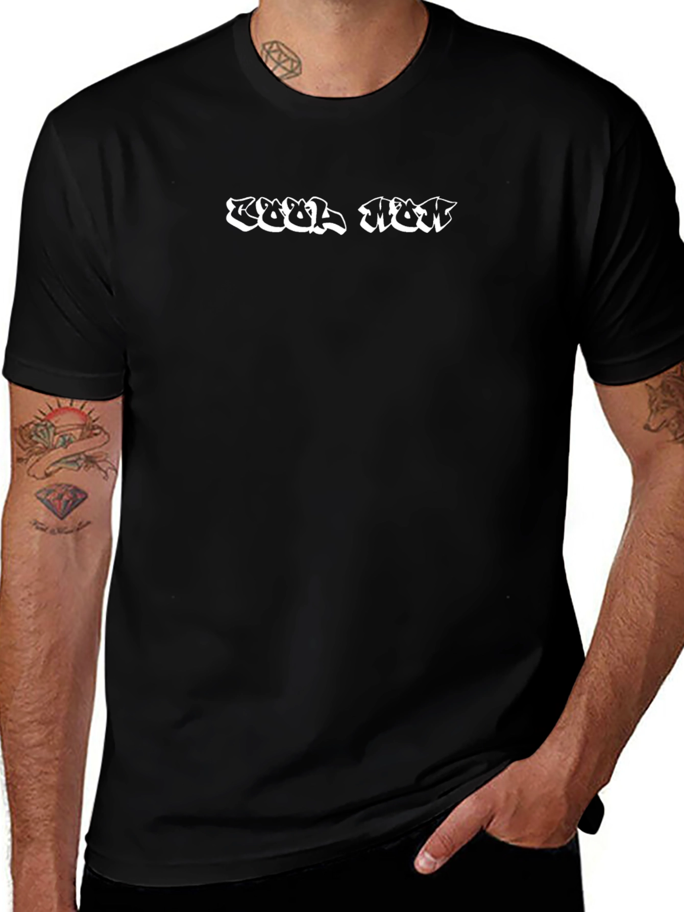 Cool Mom Graphic Black Tee - Casual Style