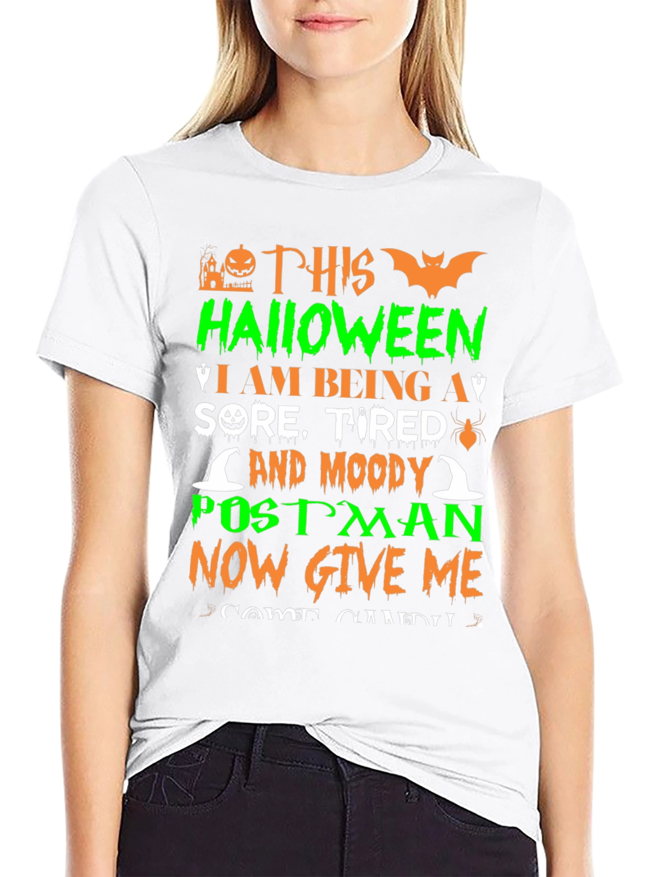 Halloween Postman Funny T-Shirt