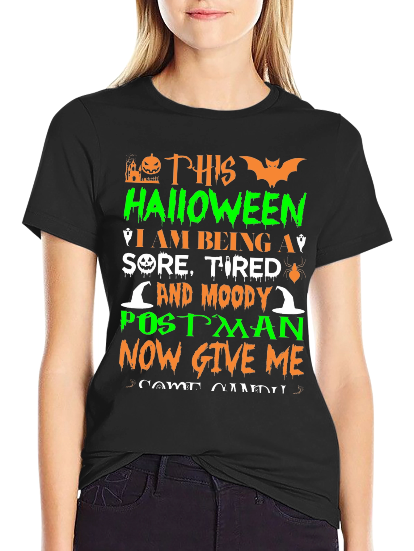 Halloween Postman Funny T-Shirt