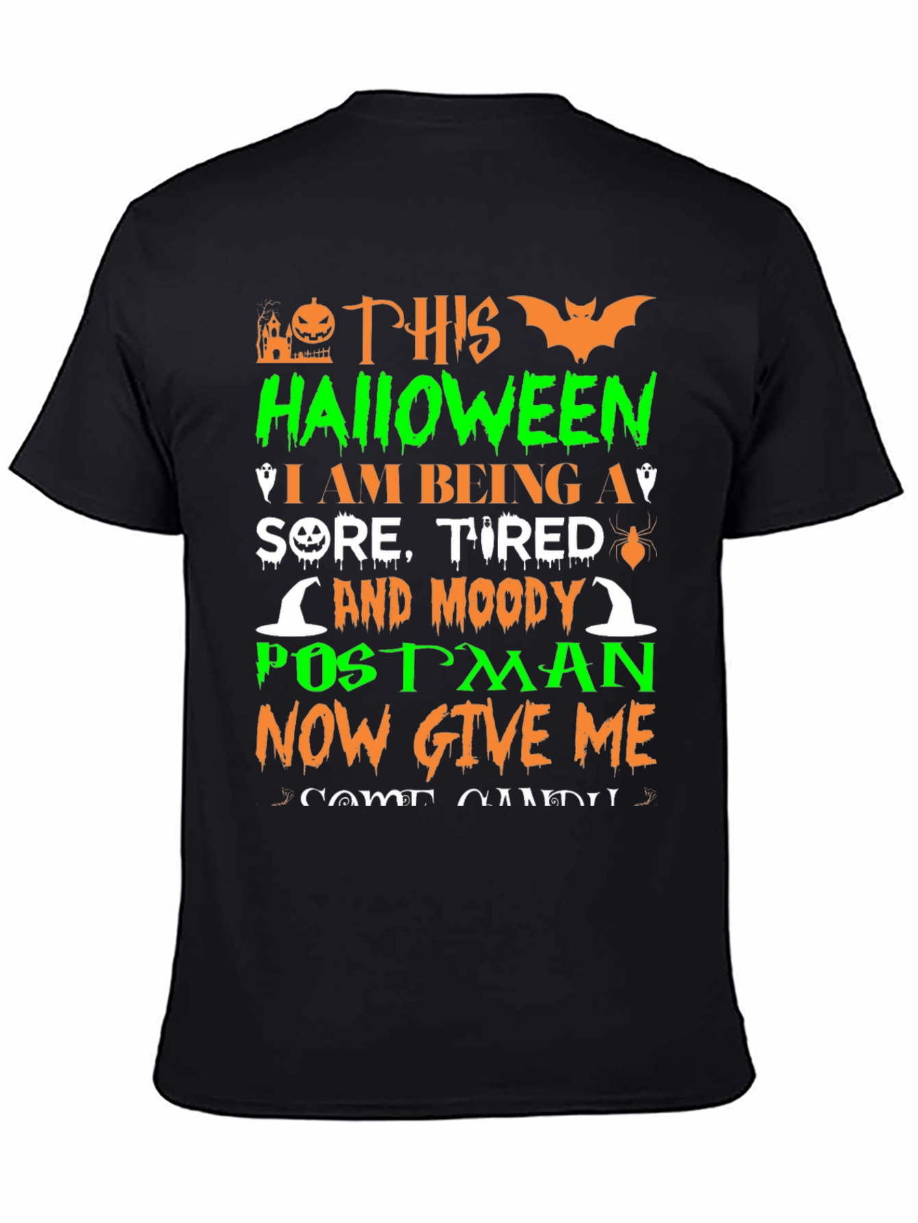 Halloween Postman Funny T-Shirt