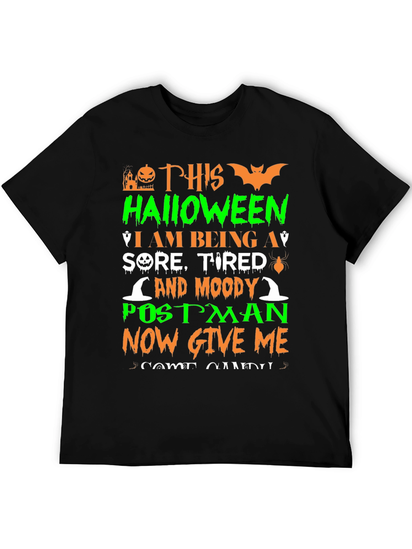 Halloween Postman Funny T-Shirt