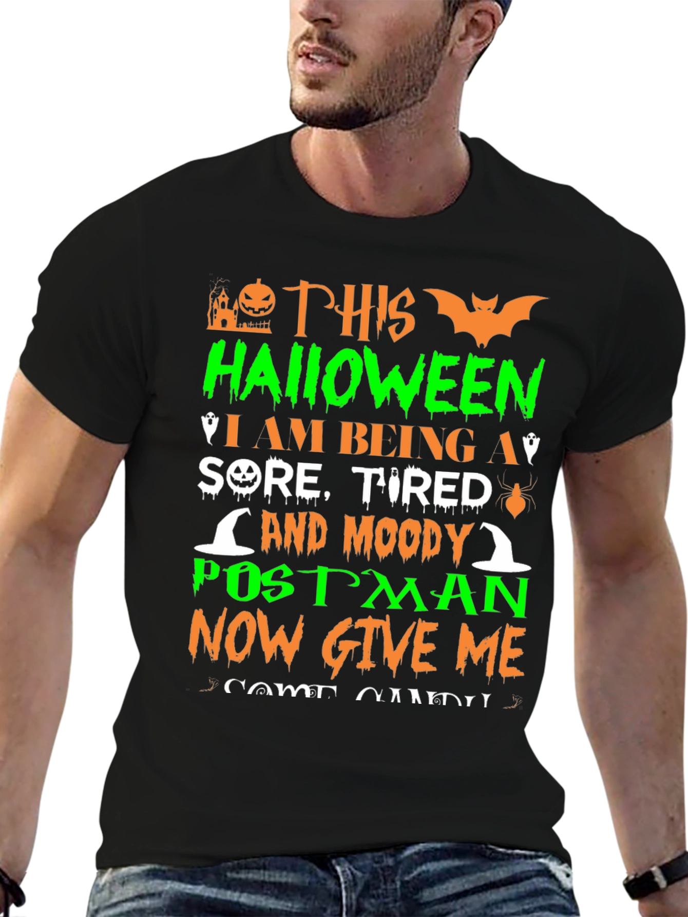 Halloween Postman Funny T-Shirt