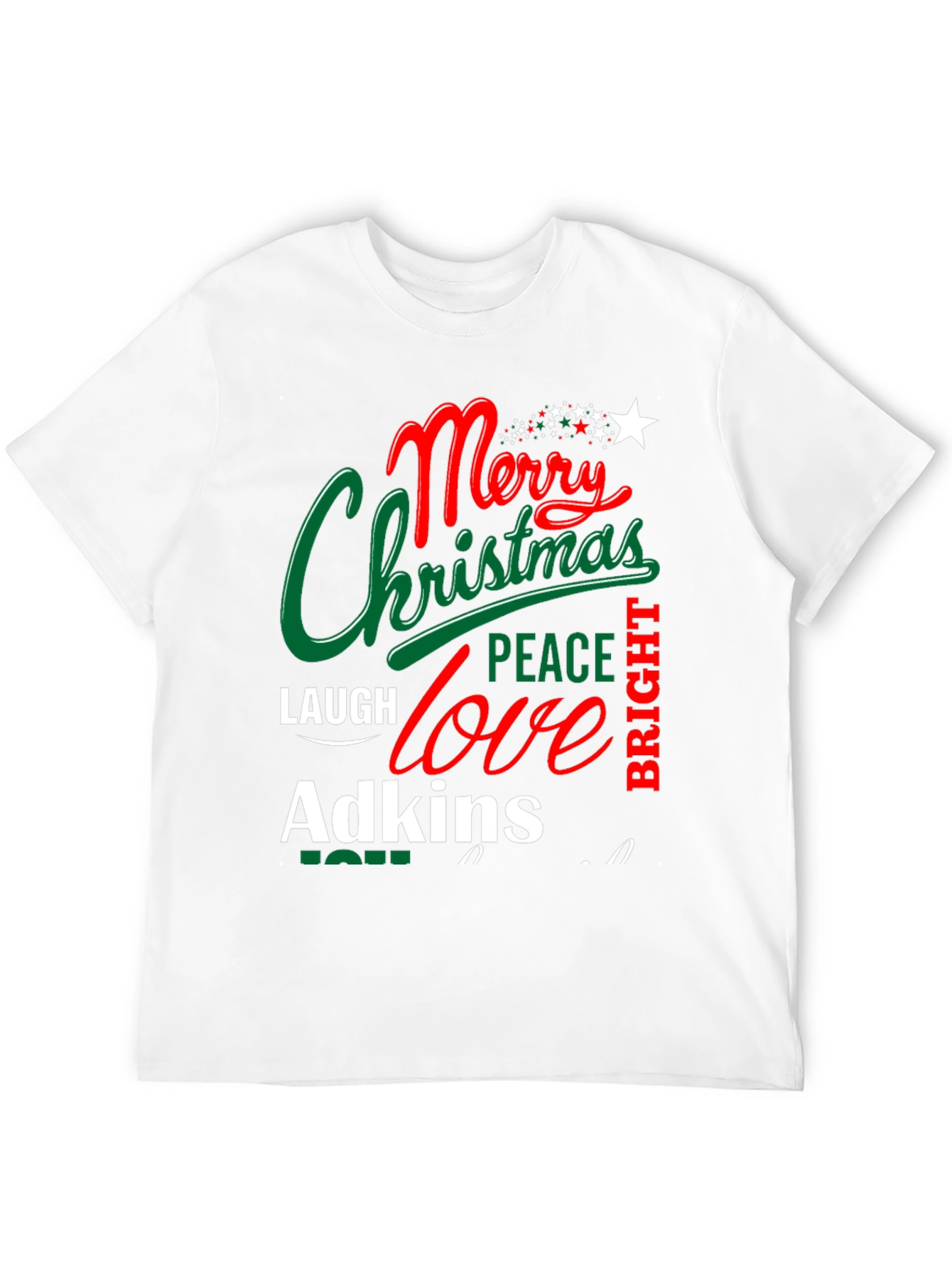 Merry Christmas Family Name T-Shirt