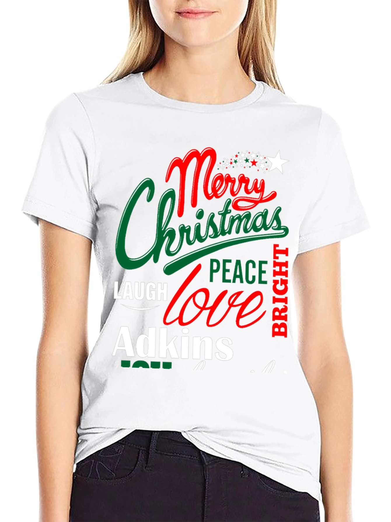Merry Christmas Family Name T-Shirt