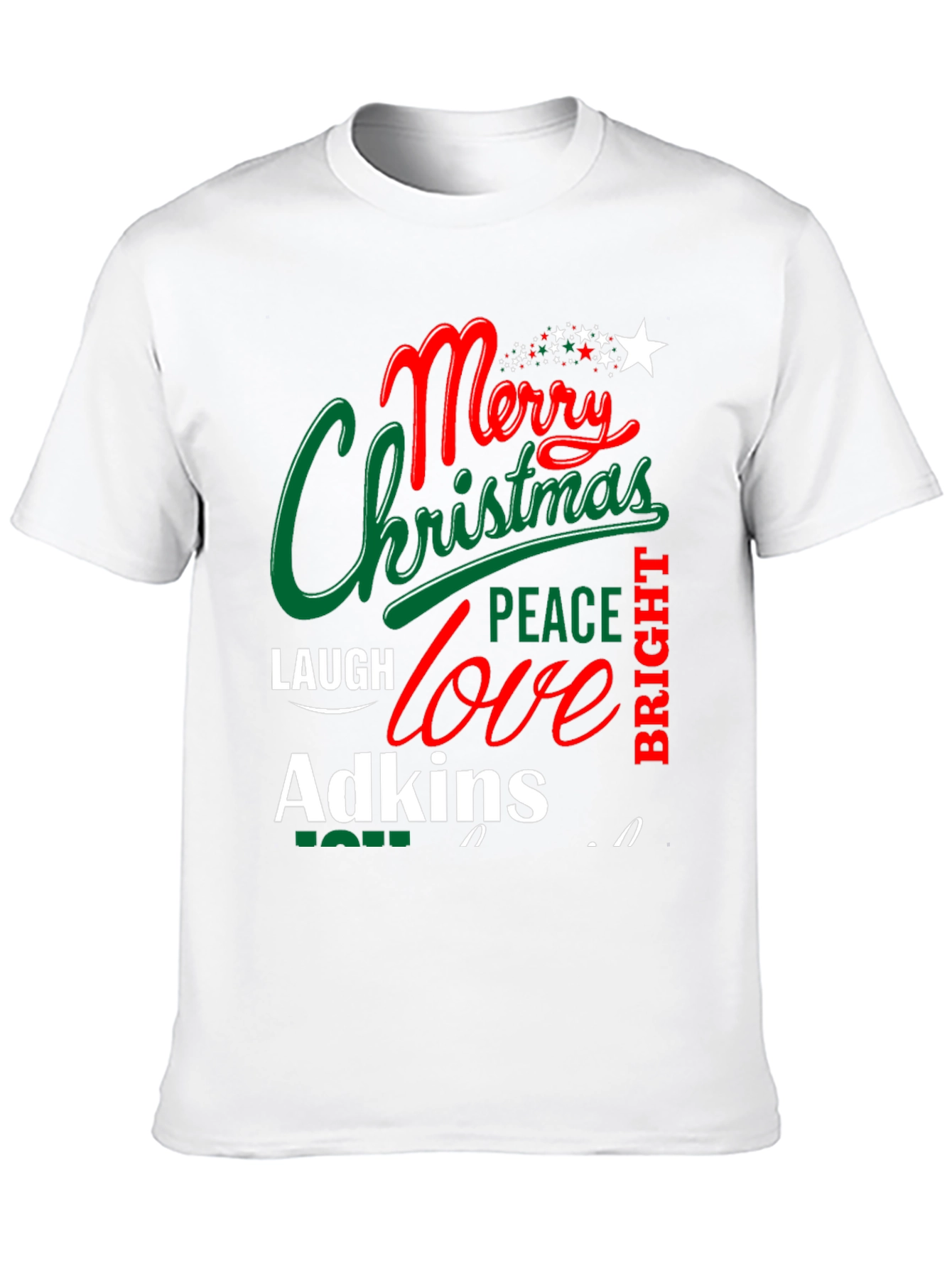 Merry Christmas Family Name T-Shirt