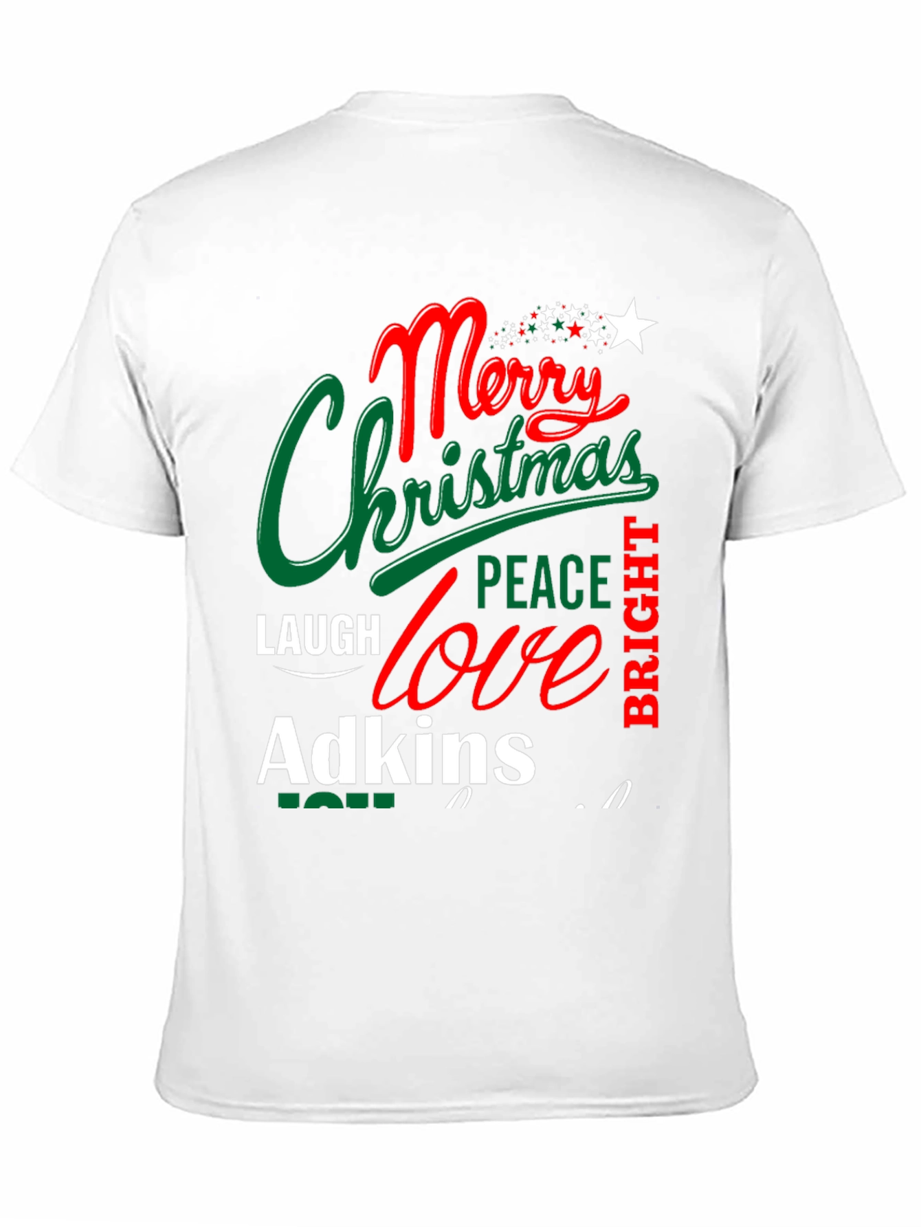 Merry Christmas Family Name T-Shirt
