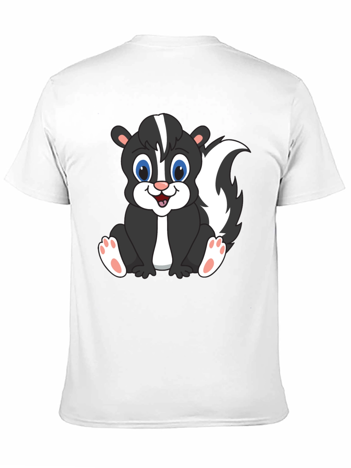 Cute Skunk Graphic T-Shirt - Black Unisex Tee