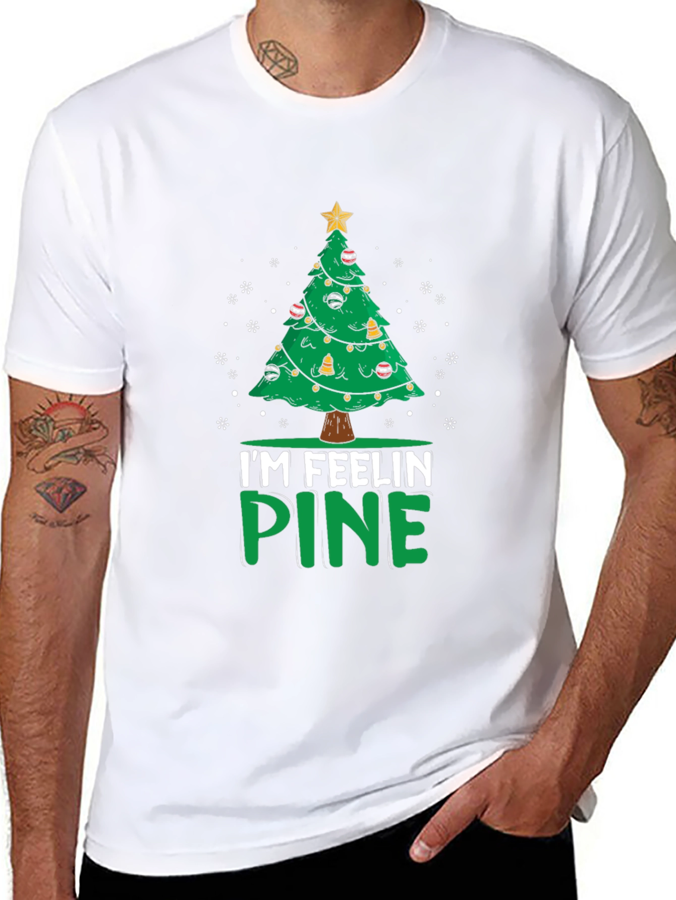 Im Feelin Pine Christmas Tree Graphic Tee