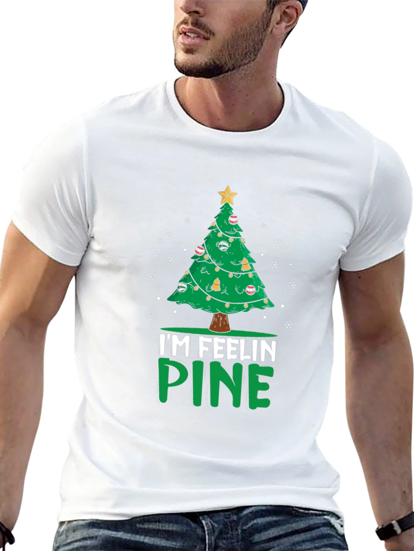 Im Feelin Pine Christmas Tree Graphic Tee