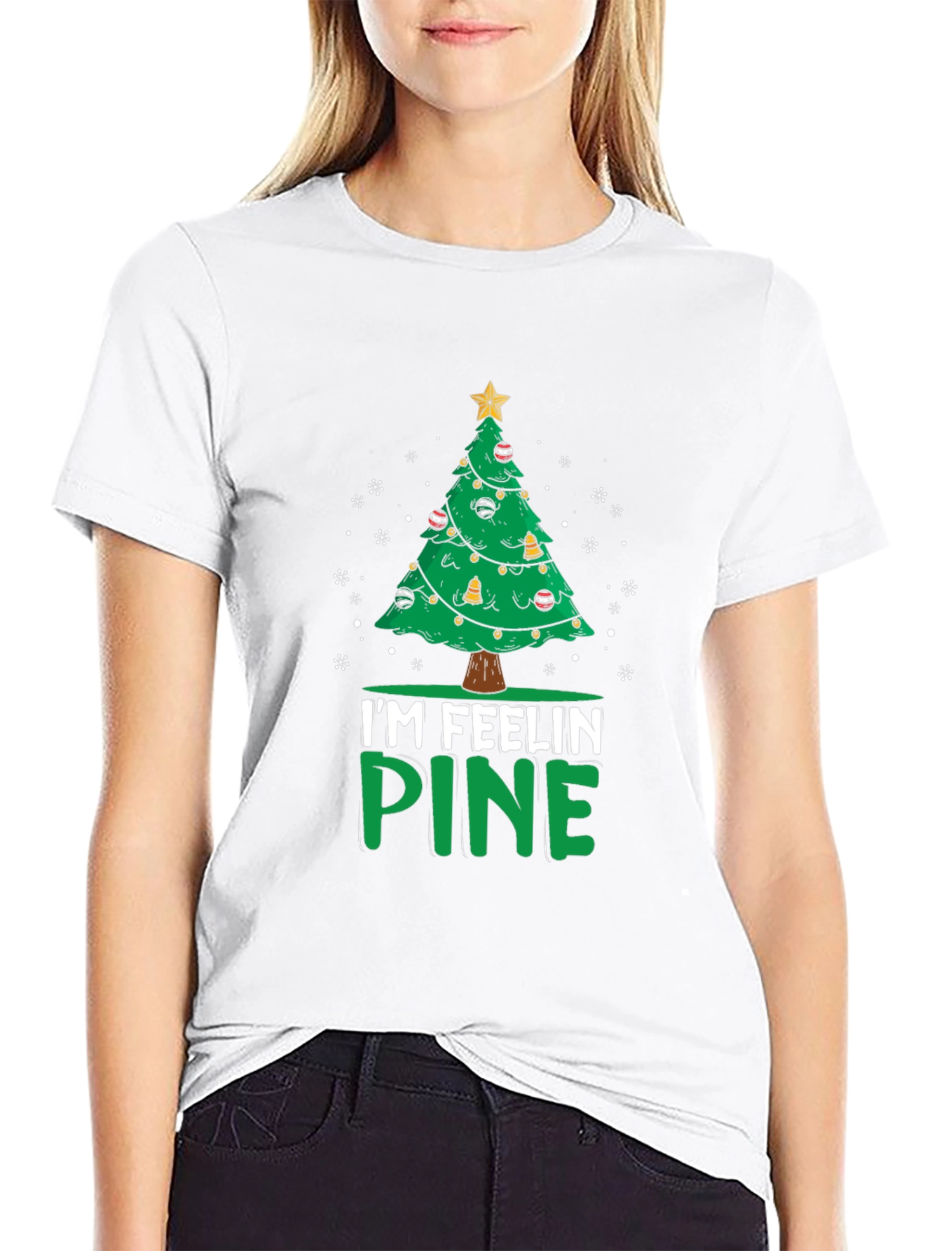 Im Feelin Pine Christmas Tree Graphic Tee