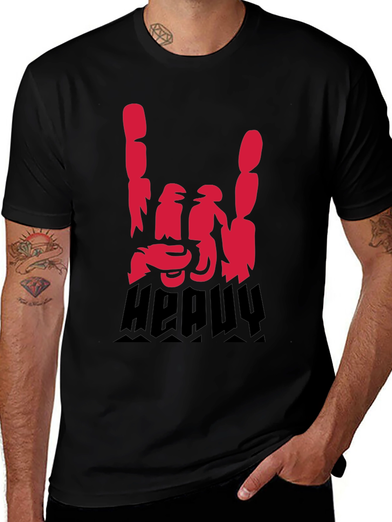 Heavy Metal Hand Rock Tee