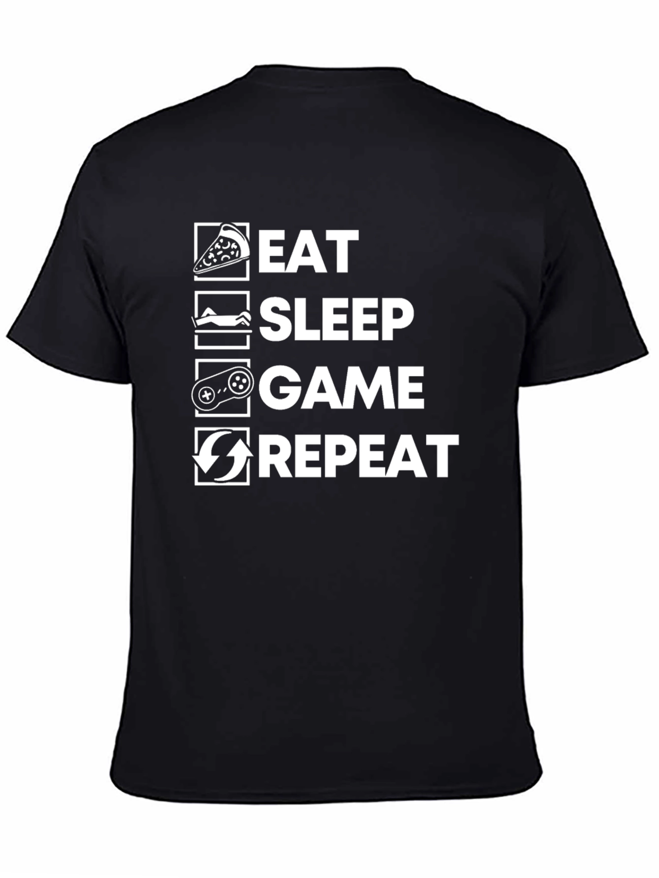 Eat Sleep Game Repeat T-Shirt | Gamer Life Tee