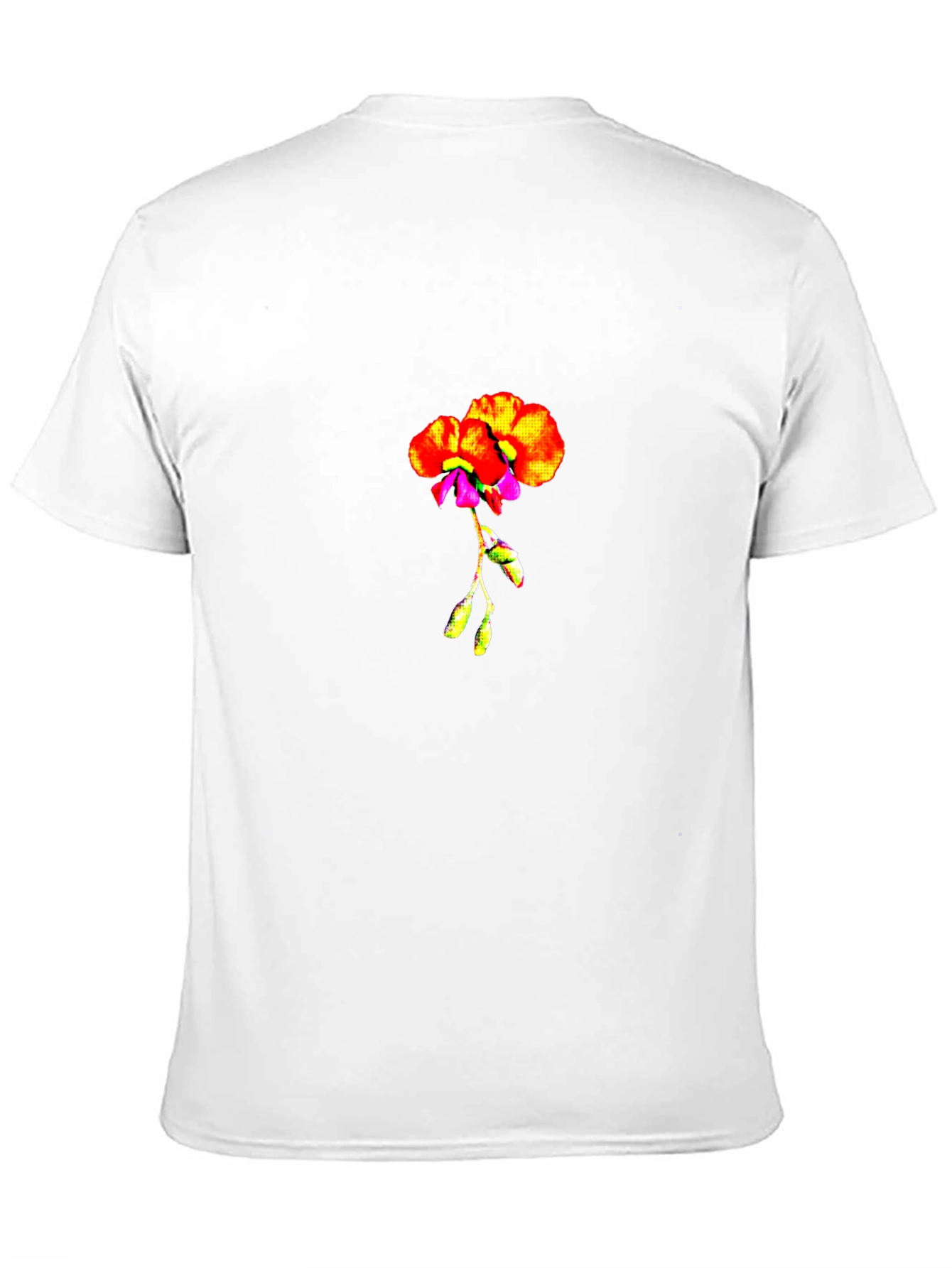 Floral Print Crew Neck Tee