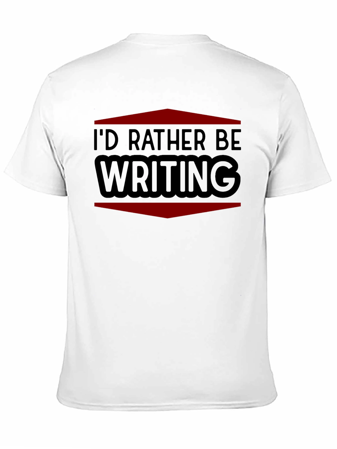 Id Rather Be Writing T-Shirt - Black