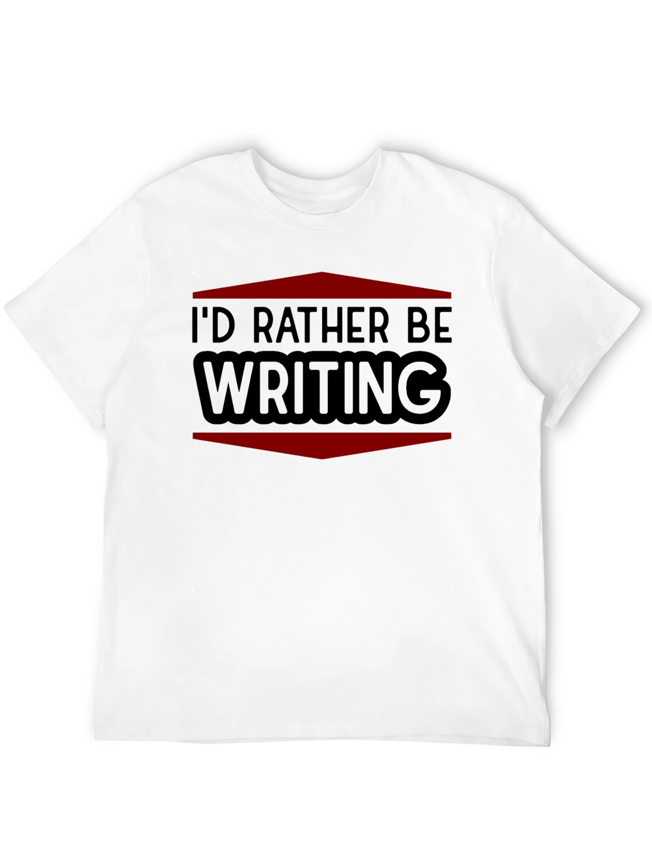 Id Rather Be Writing T-Shirt - Black
