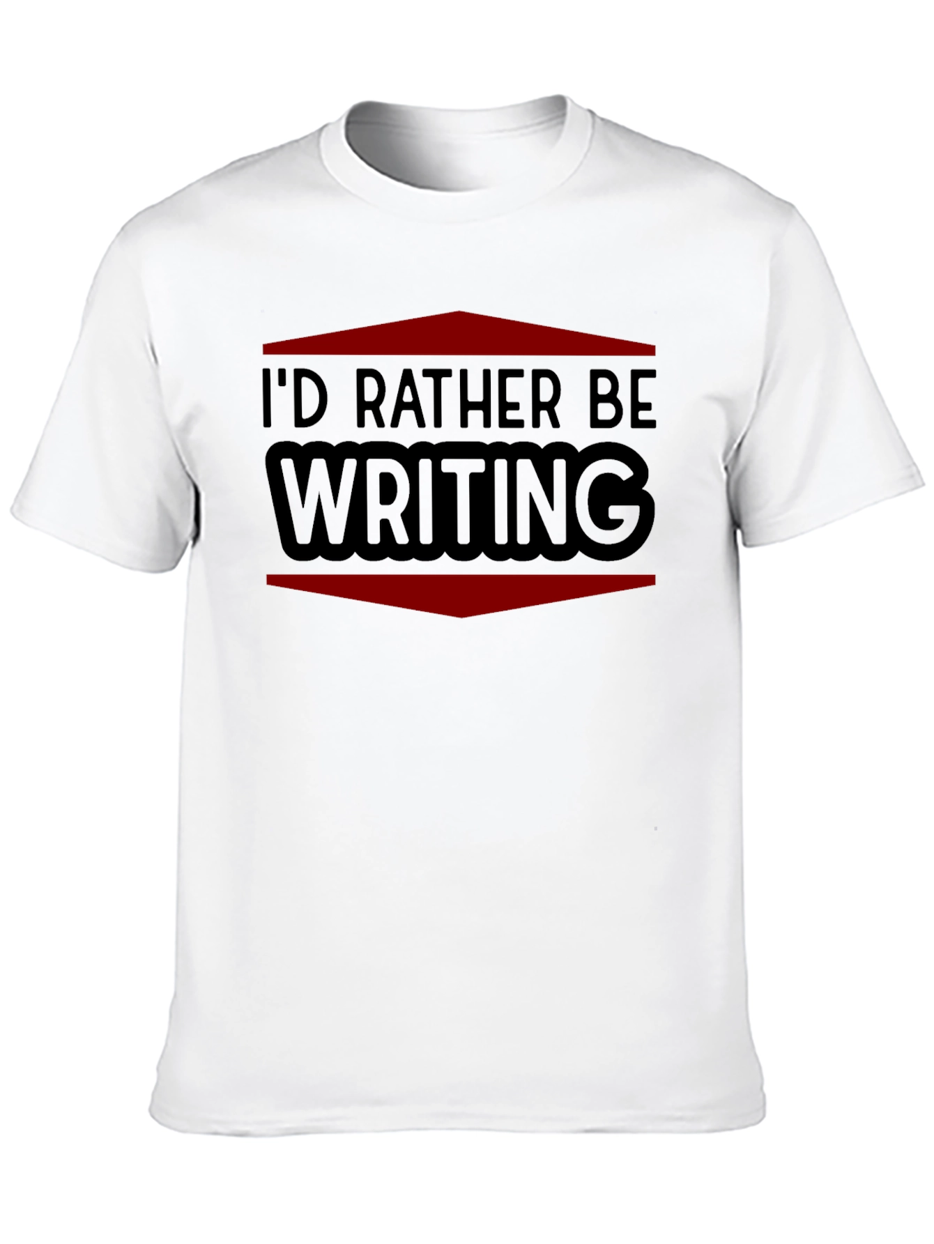 Id Rather Be Writing T-Shirt - Black