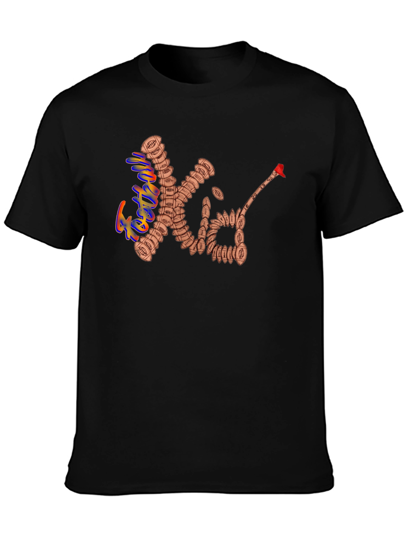 Football XO Black T-Shirt