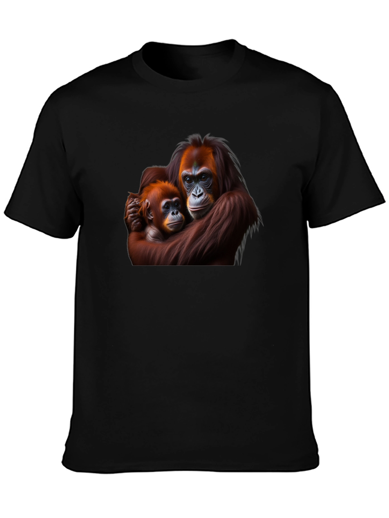 Orangutan Mother and Baby Graphic T-Shirt