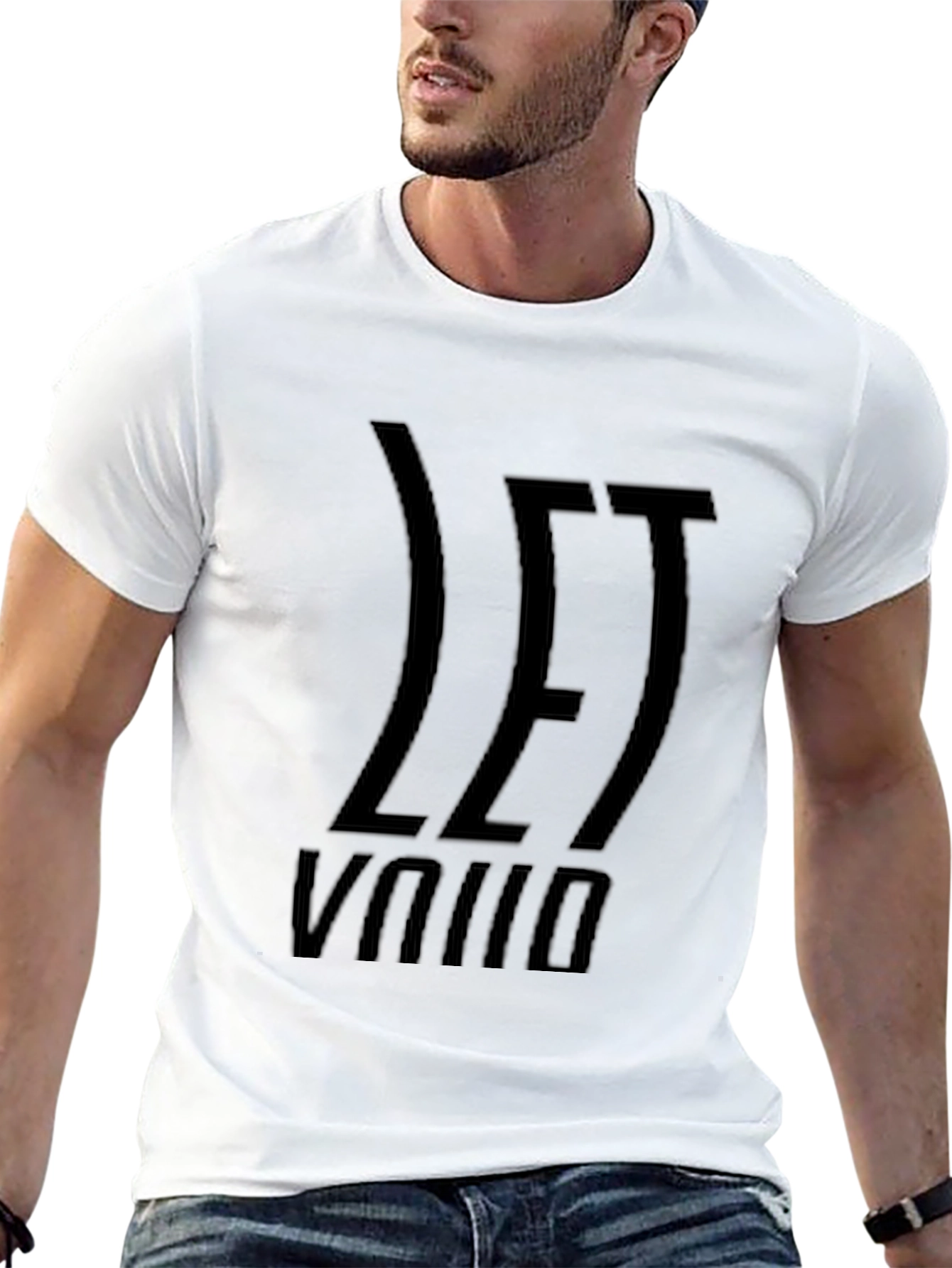 Let Void Black Graphic Tee - Modern Style