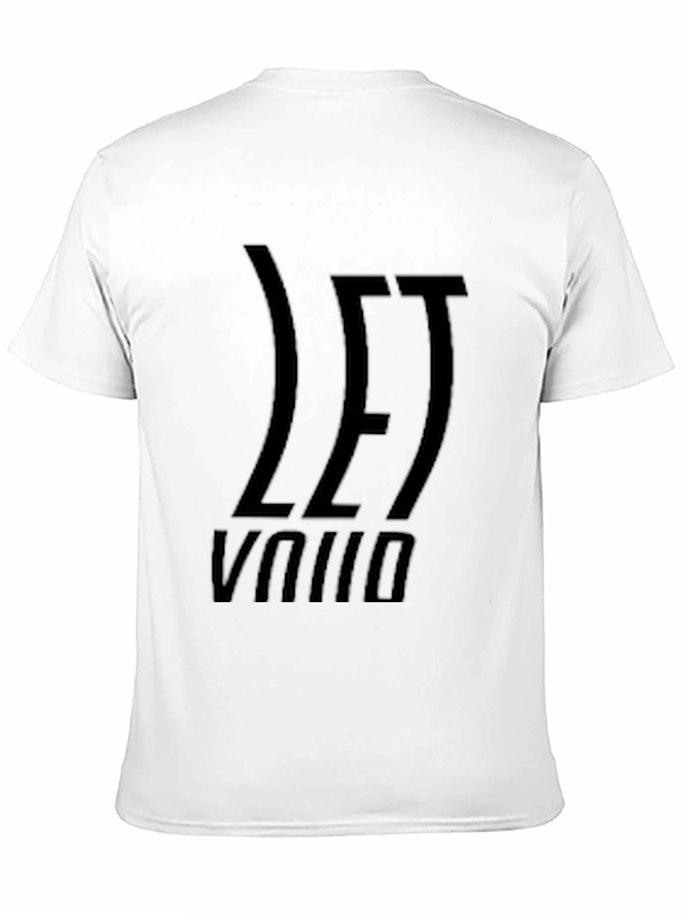 Let Void Black Graphic Tee - Modern Style