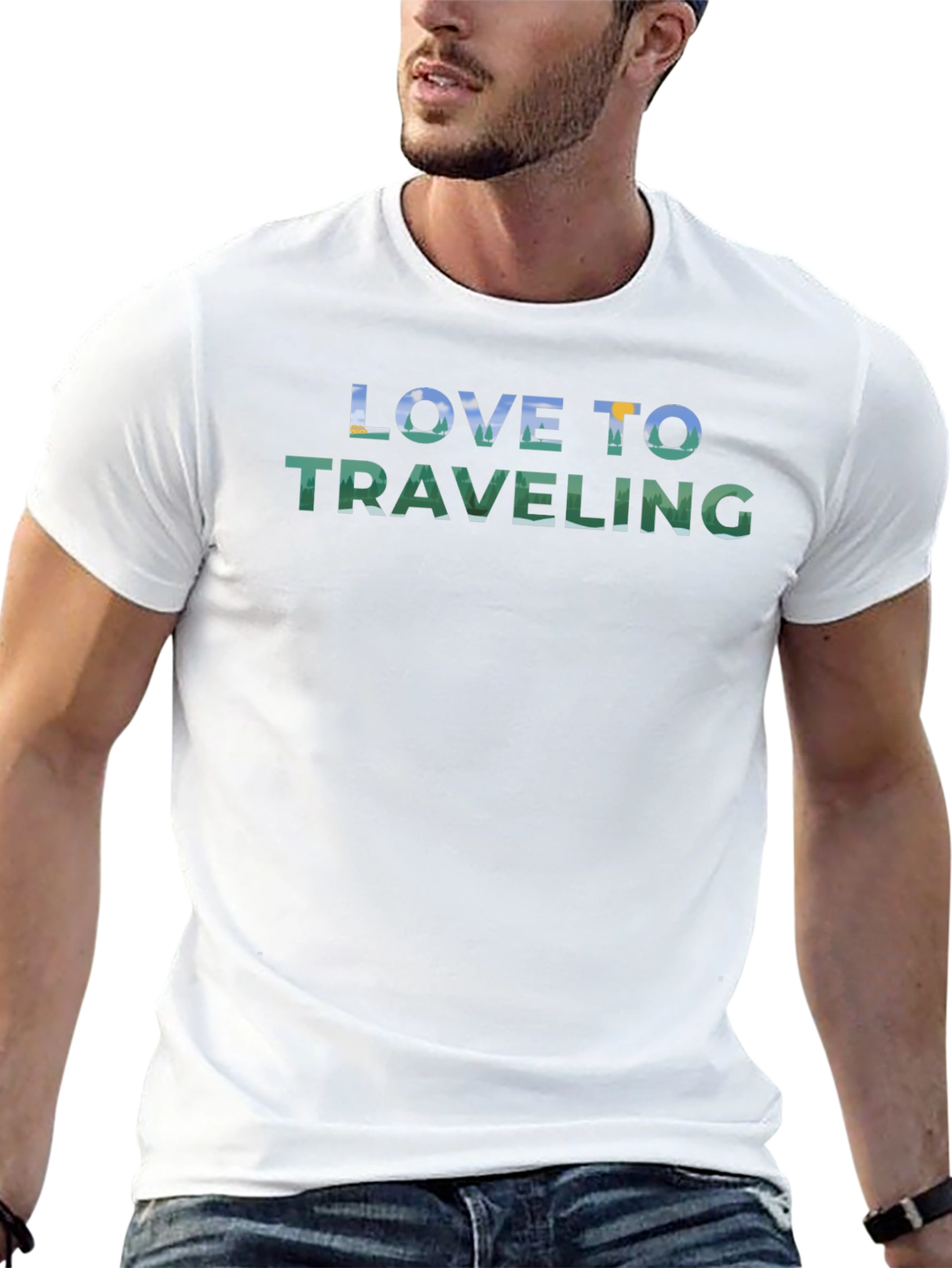 Love to Traveling Graphic T-Shirt