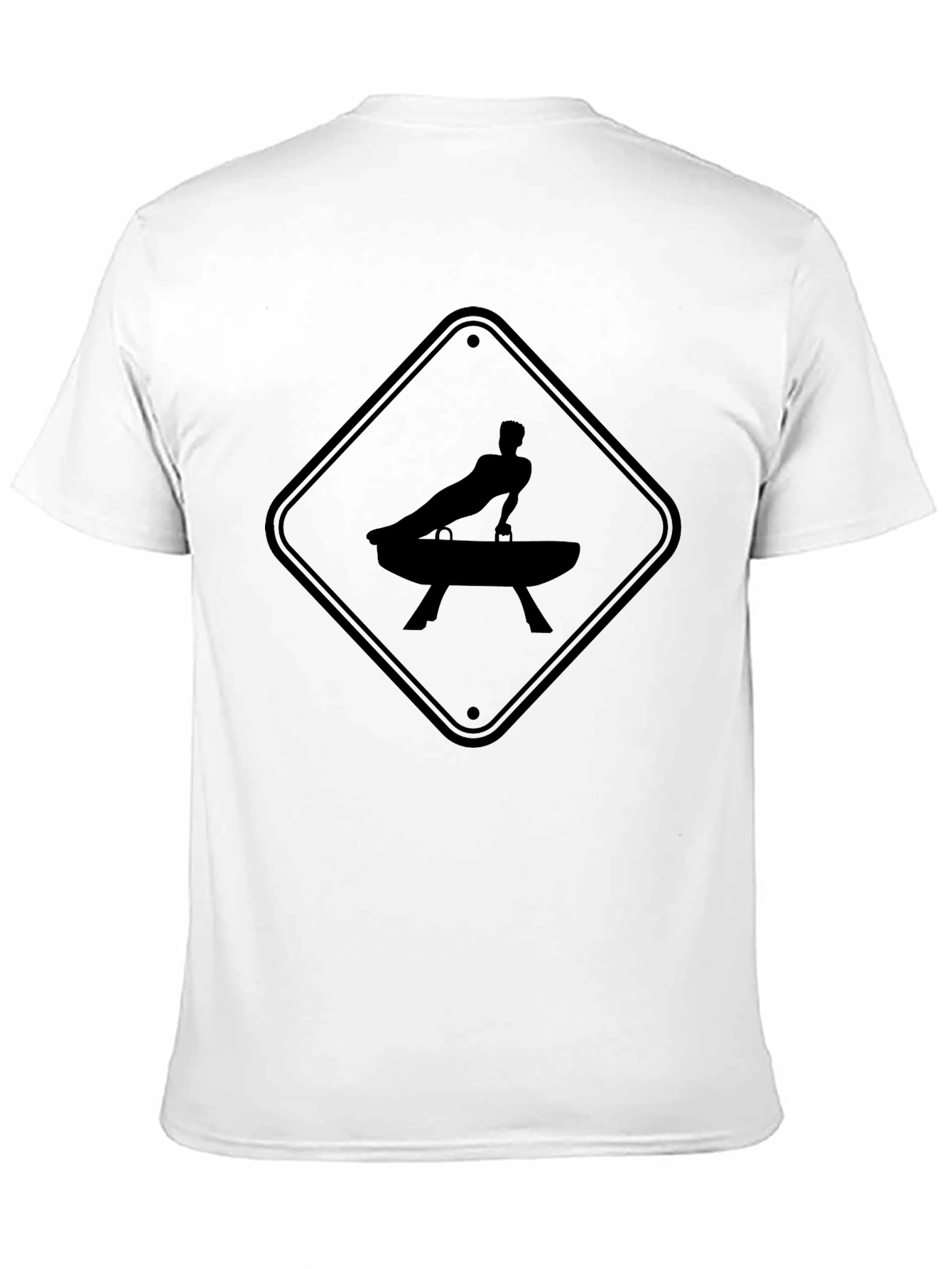 Gymnastics Pommel Horse Warning Sign T-Shirt