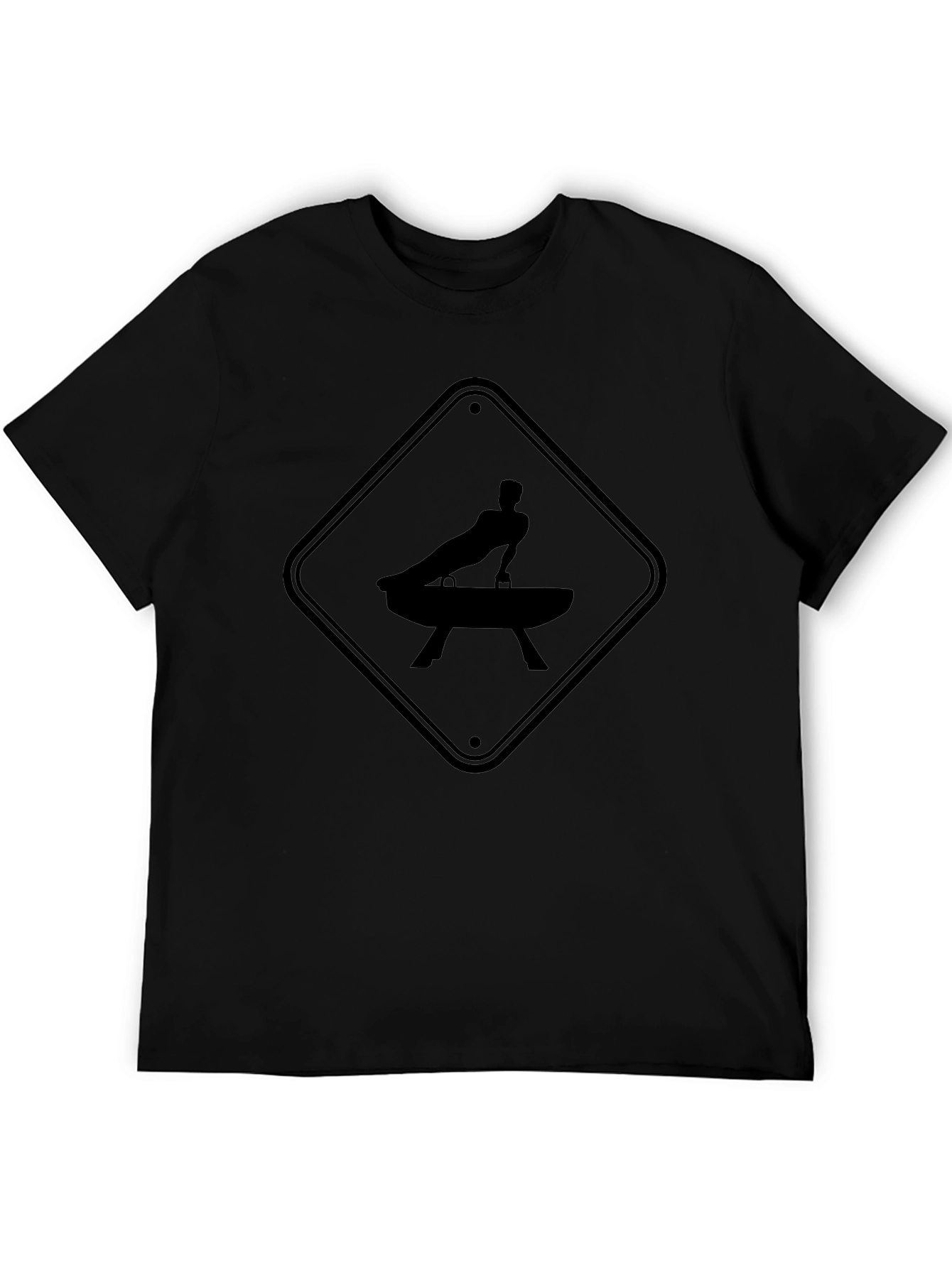 Gymnastics Pommel Horse Warning Sign T-Shirt
