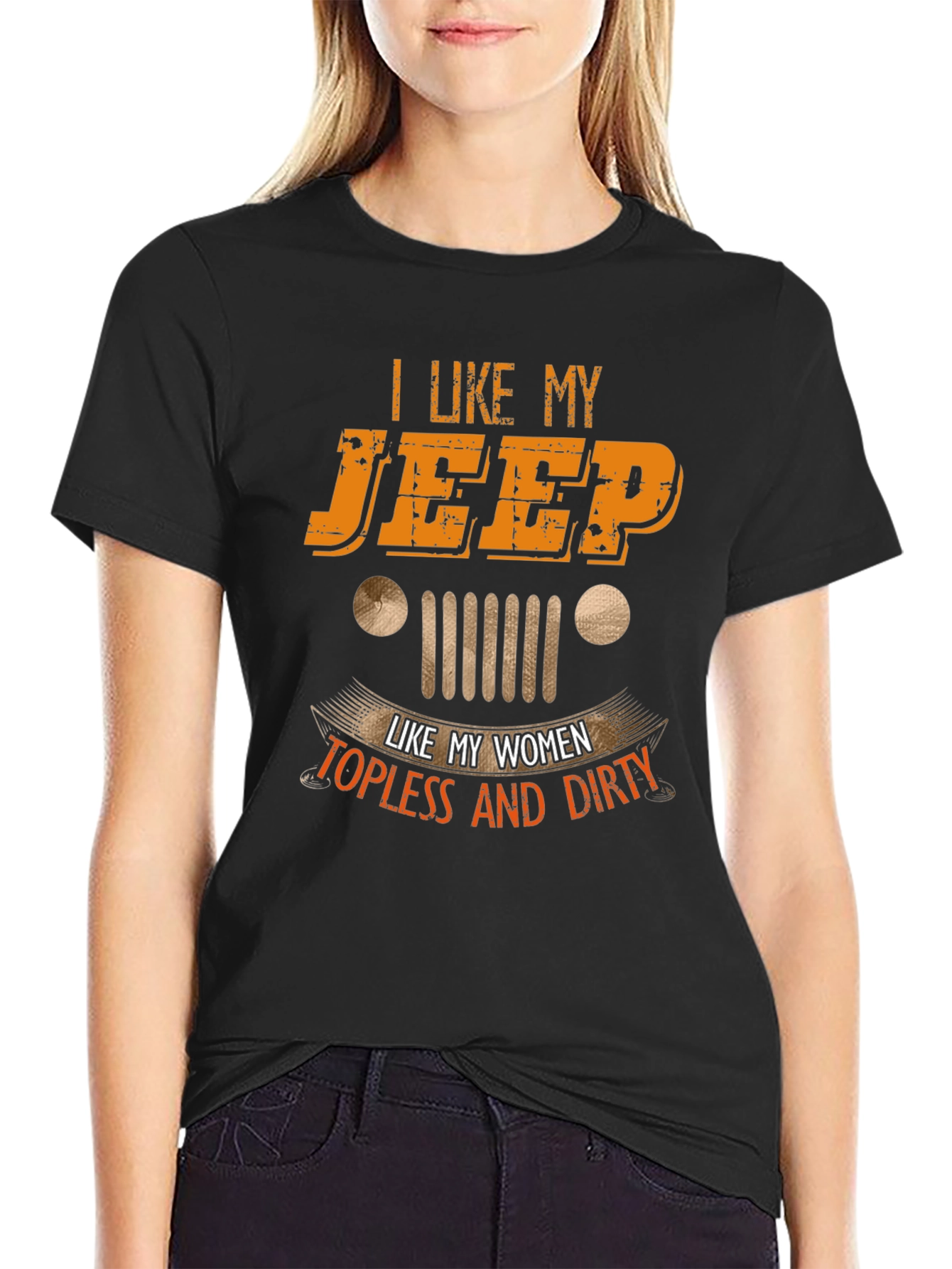 I Like My Jeep Topless and Dirty Graphic Tee