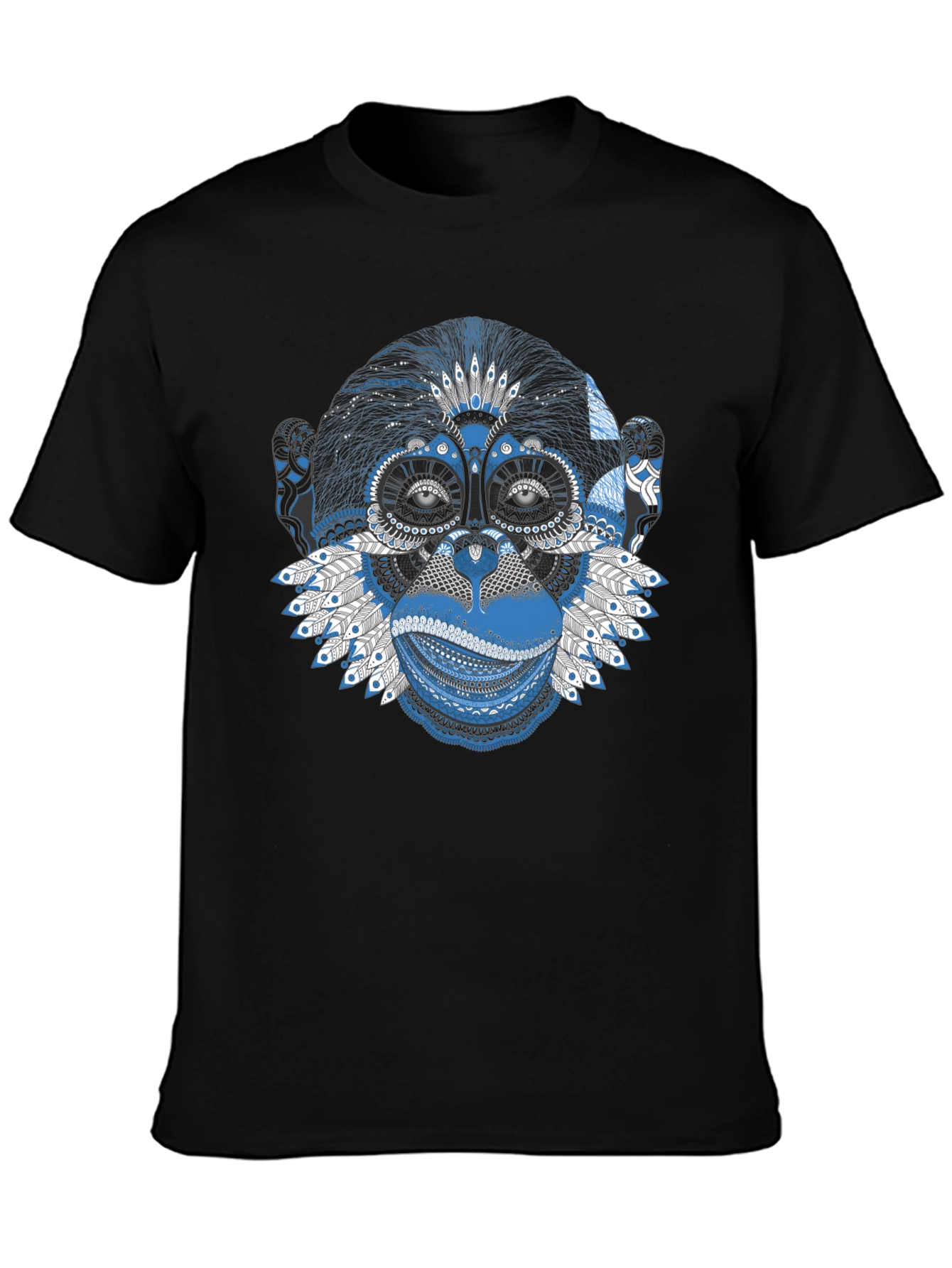 Abstract Monkey Graphic T-Shirt