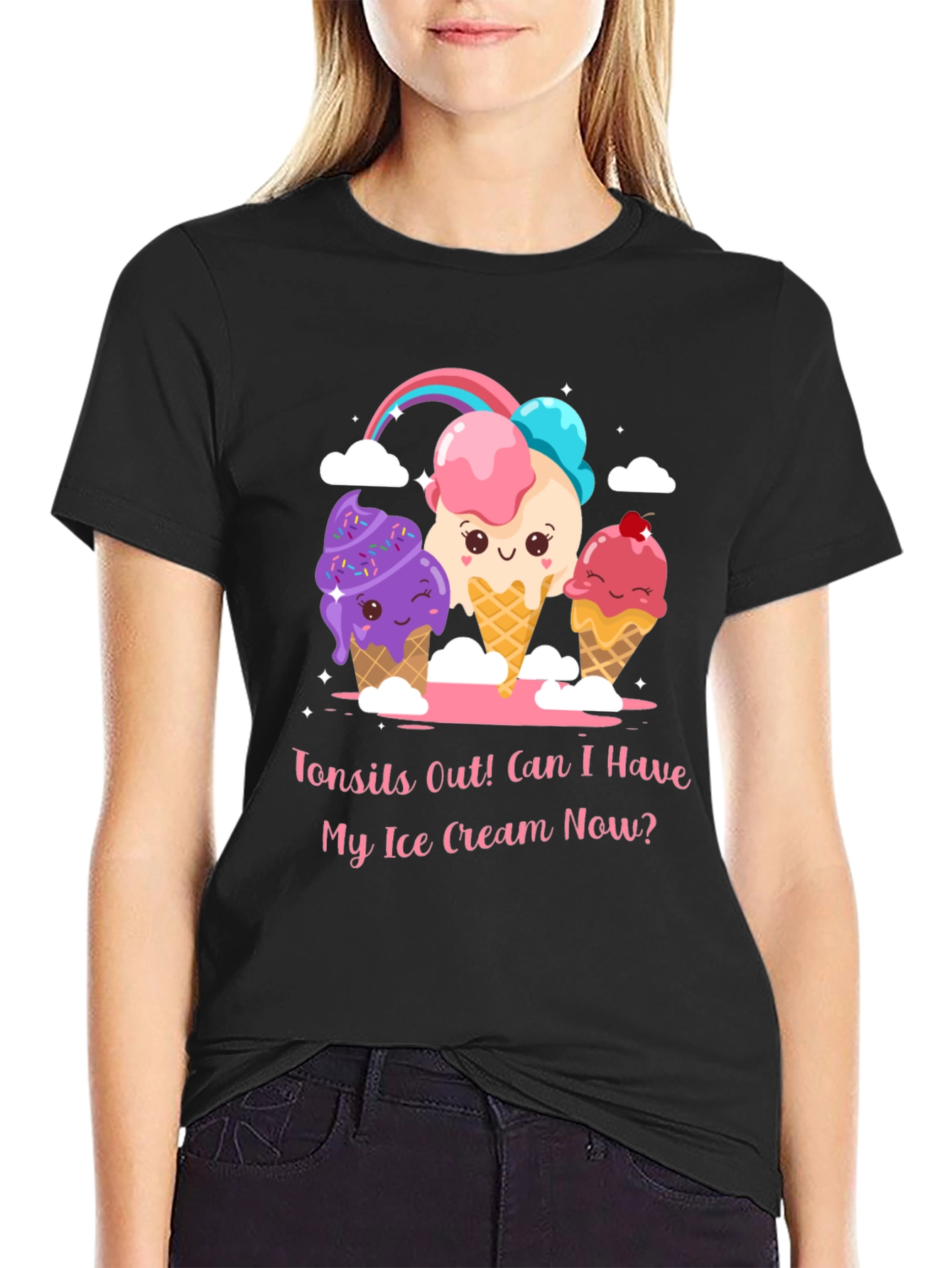 Tonsils Out Ice Cream T-Shirt