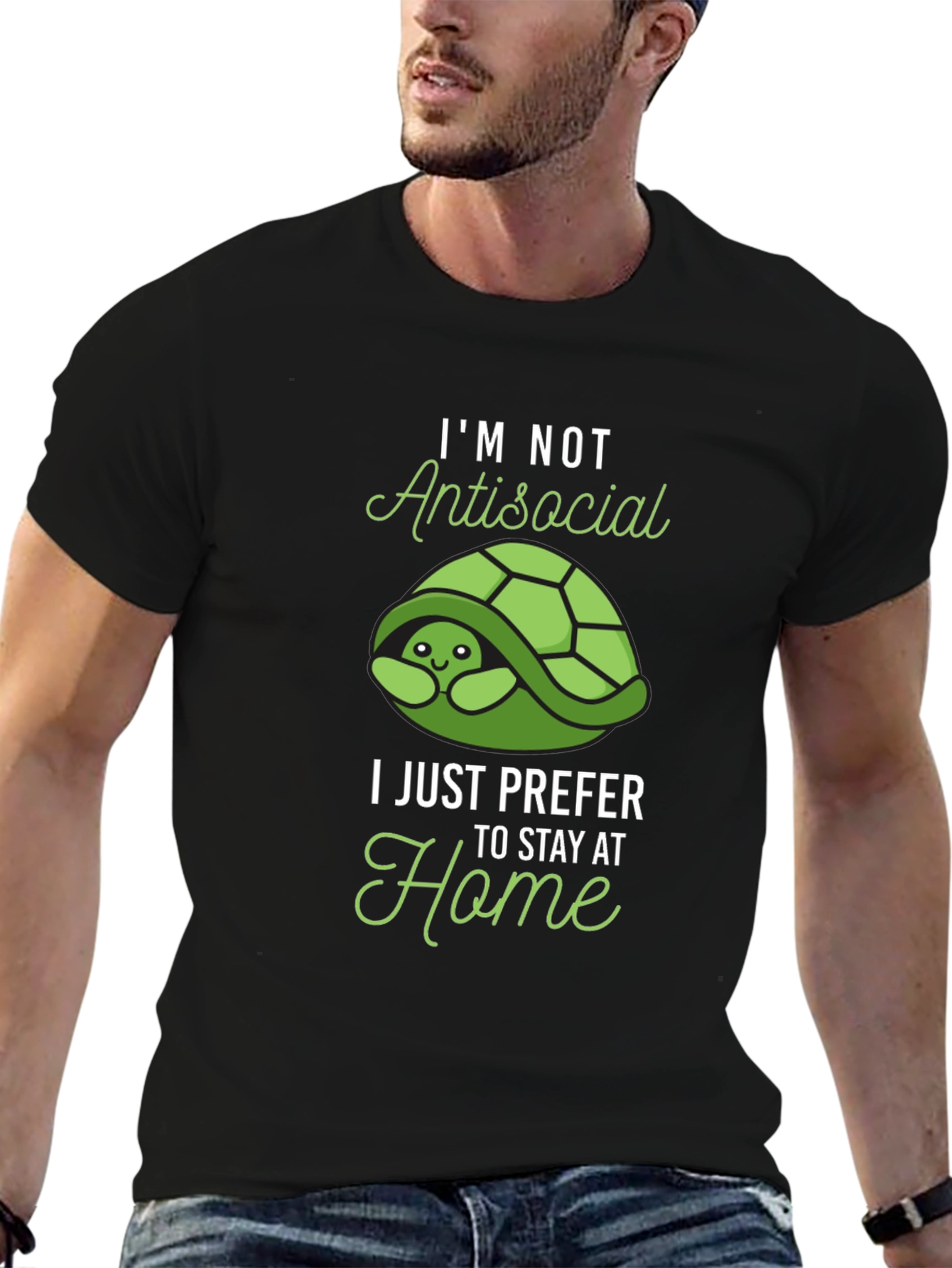 Introvert Turtle T-Shirt - Stay Home Club