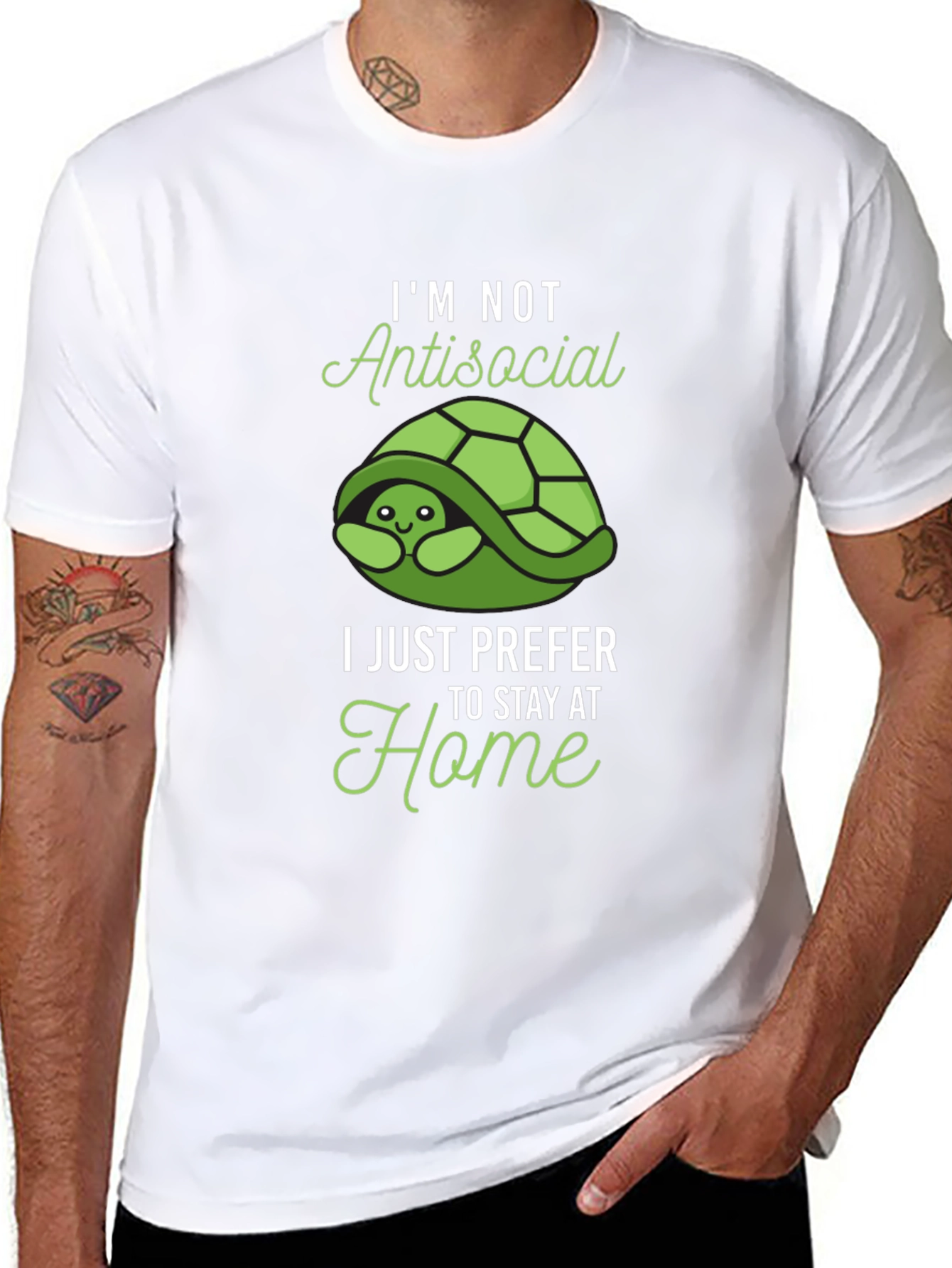 Introvert Turtle T-Shirt - Stay Home Club